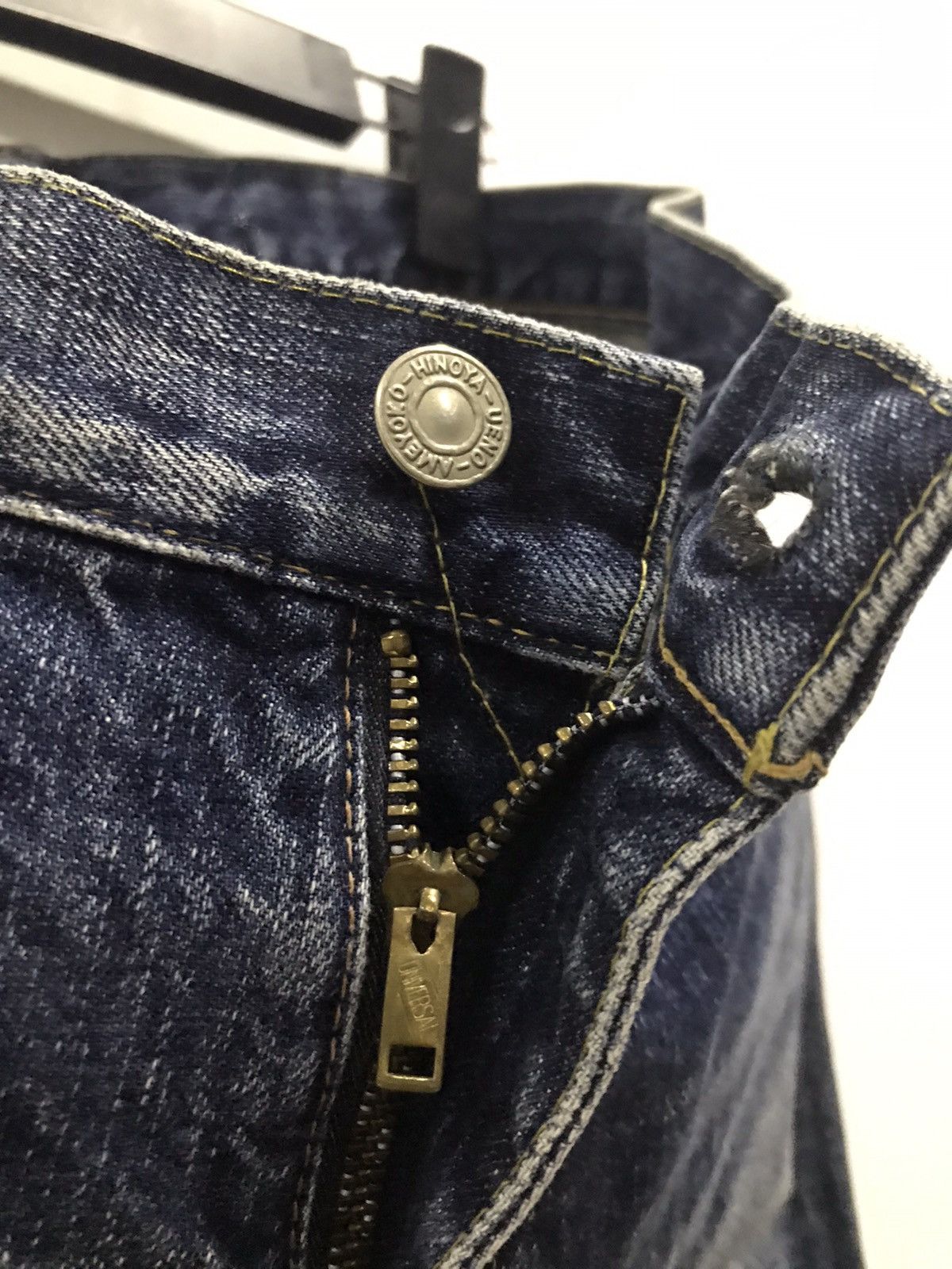 Burgus Plus × Japanese Brand Burgus Plus Hinoya Lot B700 Raw Denim Jeans Size US 33 - 16 Thumbnail