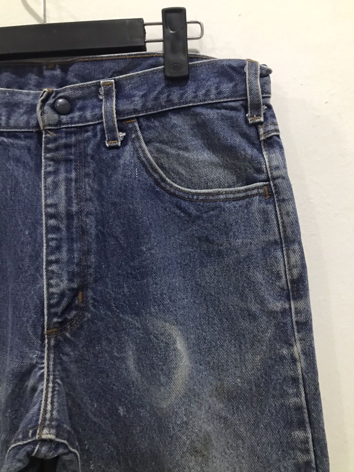 Carhartt Vtg Carhartt Flame resistant Distressed denim Size US 33 - 11 Thumbnail