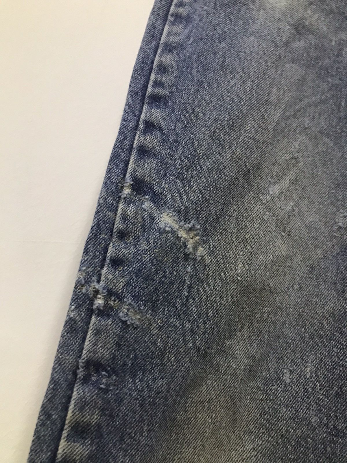 Carhartt Vtg Carhartt Flame resistant Distressed denim Size US 33 - 7 Thumbnail