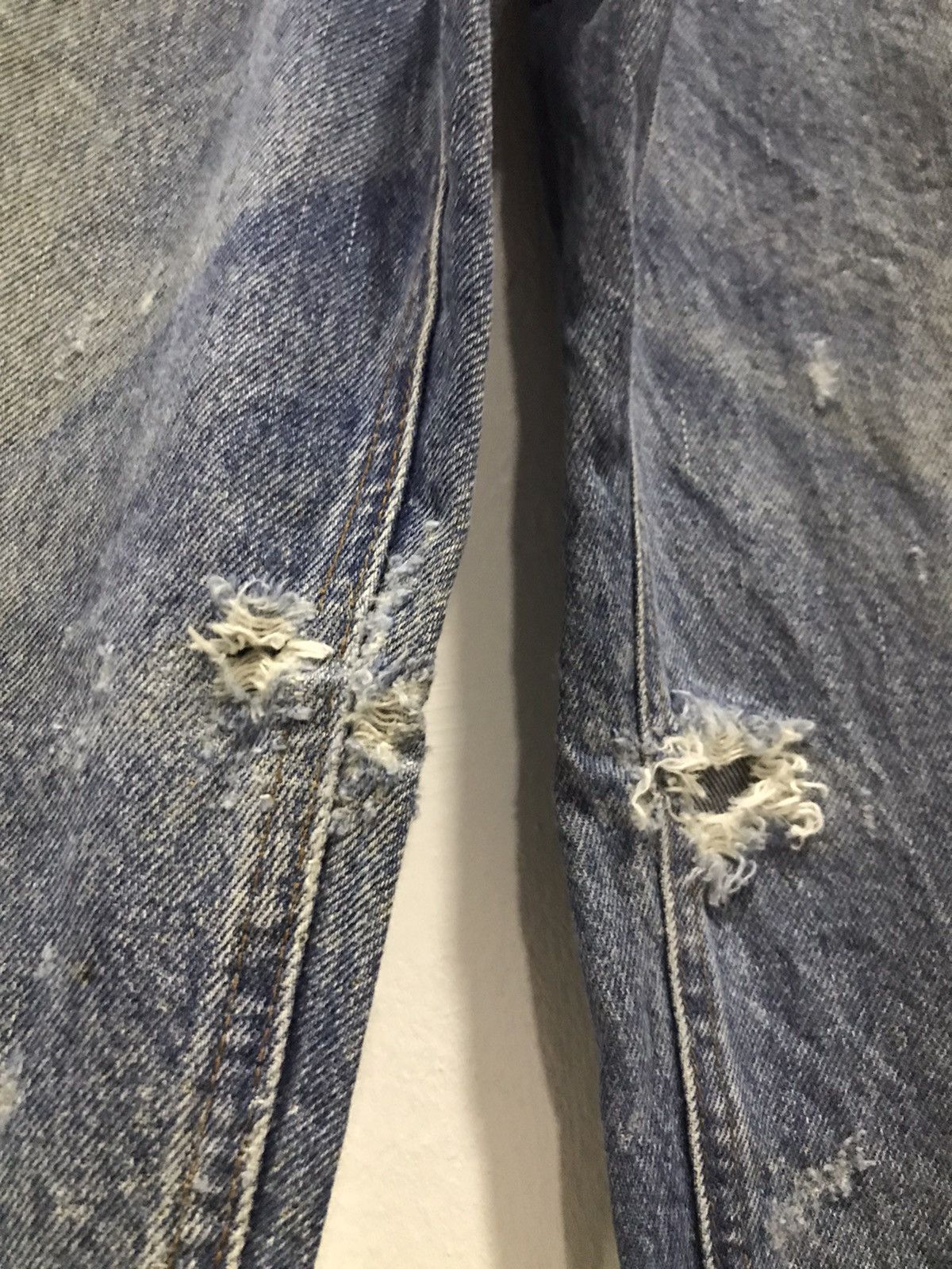 Carhartt Vtg Carhartt Flame resistant Distressed denim Size US 33 - 6 Thumbnail