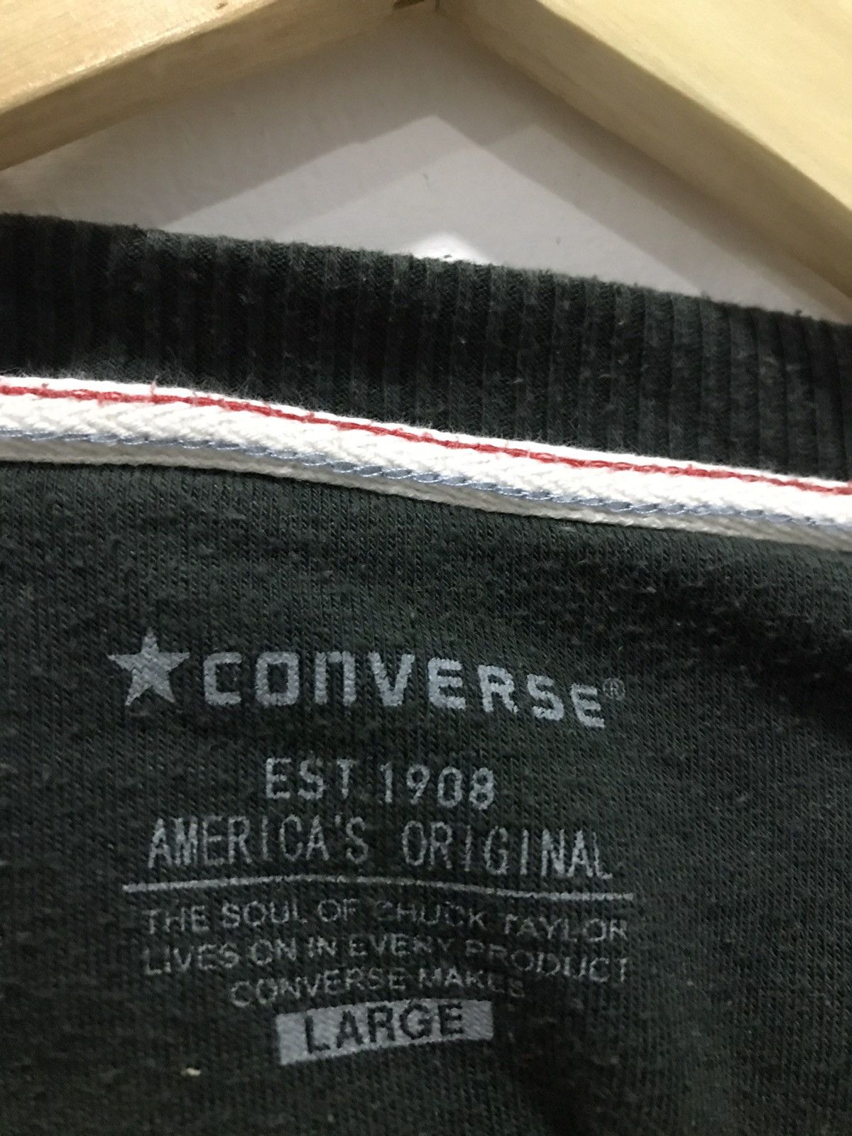 Converse Vtg Converse Embroidered Shoe Logo Sweatshirt Size US M / EU 48-50 / 2 - 15 Thumbnail