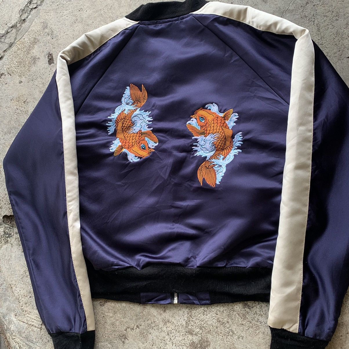 Japanese Brand Sukajan embroidery koi fish jacket Size US S / EU 44-46 / 1 - 7 Thumbnail
