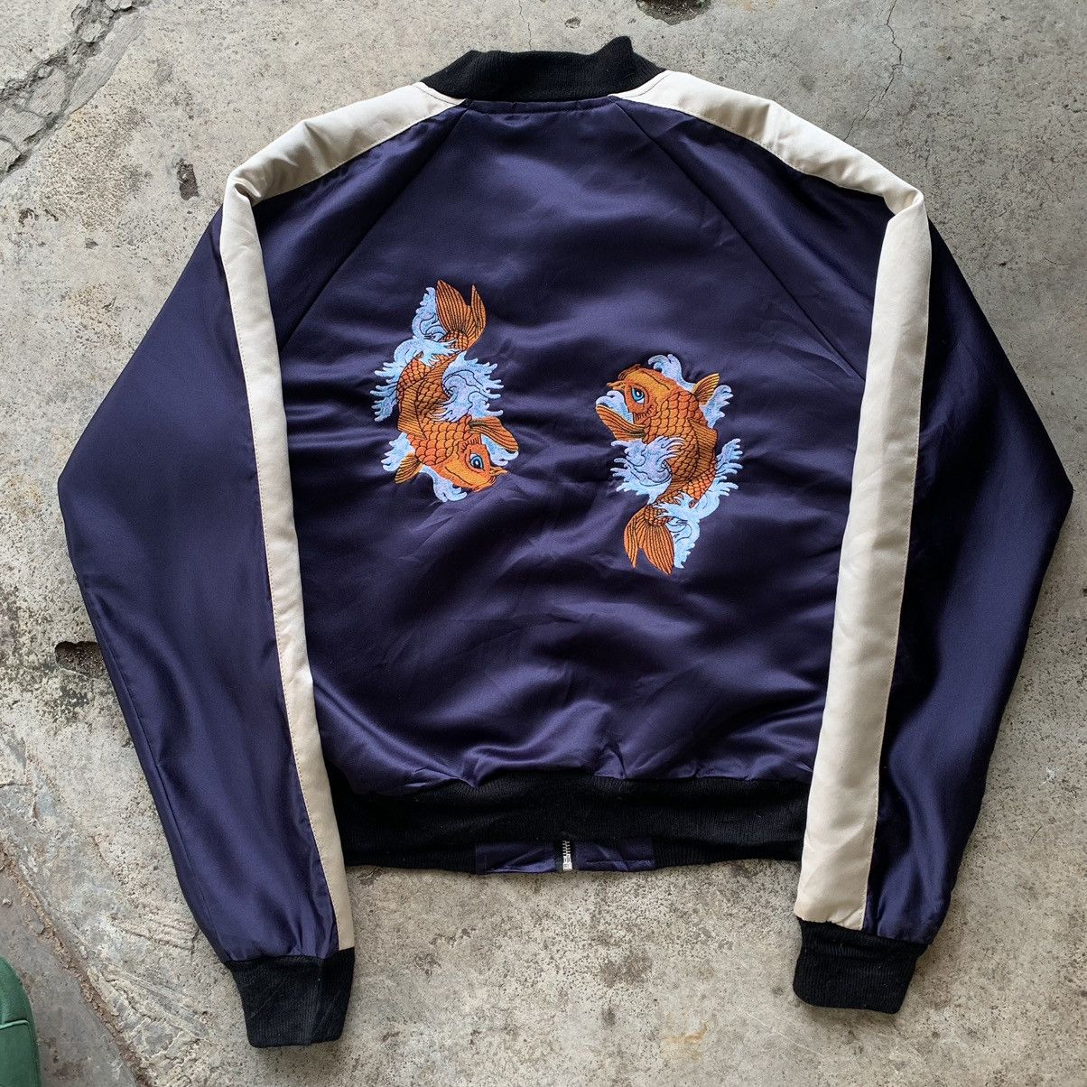 Japanese Brand Sukajan embroidery koi fish jacket Size US S / EU 44-46 / 1 - 4 Thumbnail
