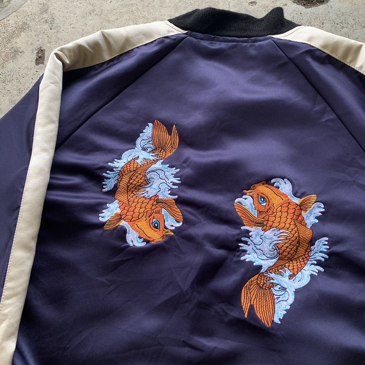 Japanese Brand Sukajan embroidery koi fish jacket Size US S / EU 44-46 / 1 - 12 Thumbnail