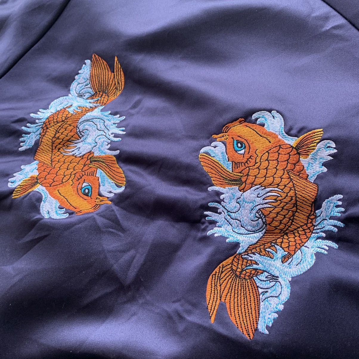 Japanese Brand Sukajan embroidery koi fish jacket Size US S / EU 44-46 / 1 - 20 Thumbnail