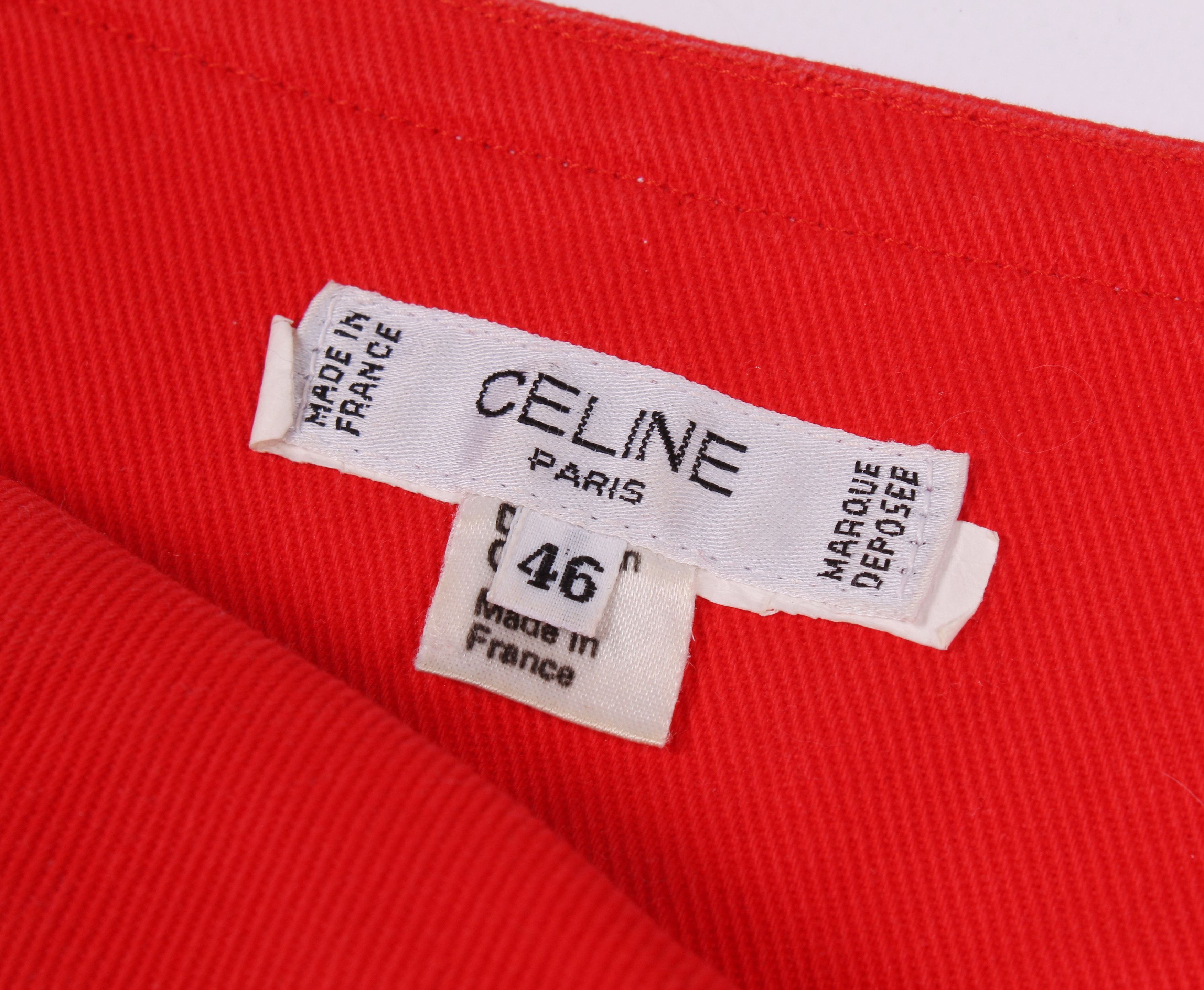 Celine Vintage Celine Midi Skirt Size 30" / US 8 / IT 44 - 7 Thumbnail