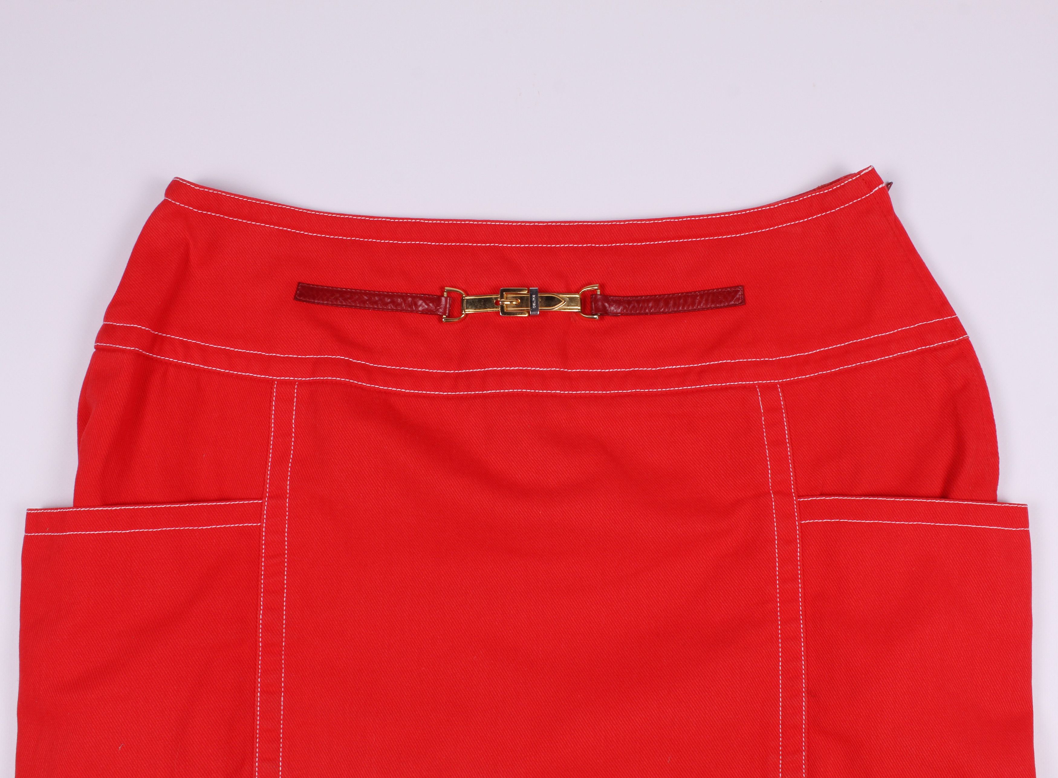 Celine Vintage Celine Midi Skirt Size 30" / US 8 / IT 44 - 5 Thumbnail