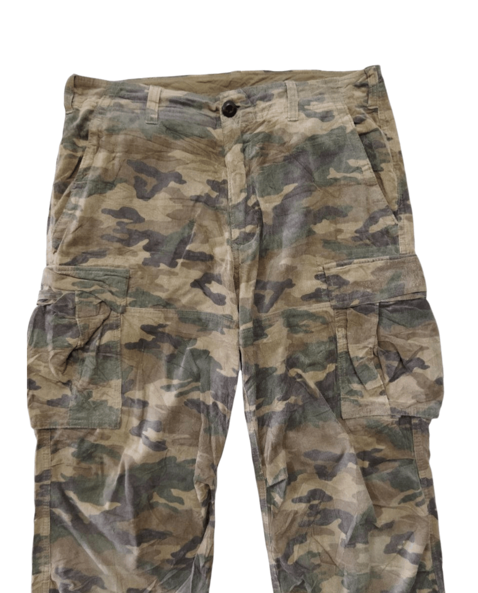 Beams Japan Beams Japan Camouflage Corduroy Cargo Pants Size US 33 - 2 Thumbnail