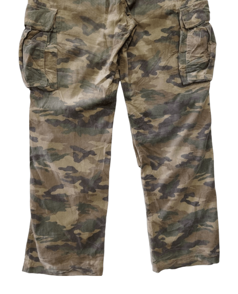 Beams Japan Beams Japan Camouflage Corduroy Cargo Pants Size US 33 - 6 Thumbnail