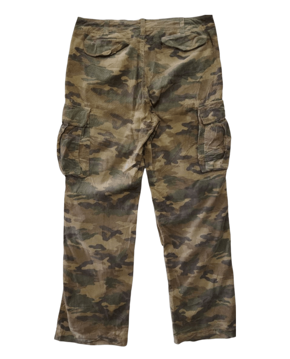 Beams Japan Beams Japan Camouflage Corduroy Cargo Pants Size US 33 - 4 Thumbnail