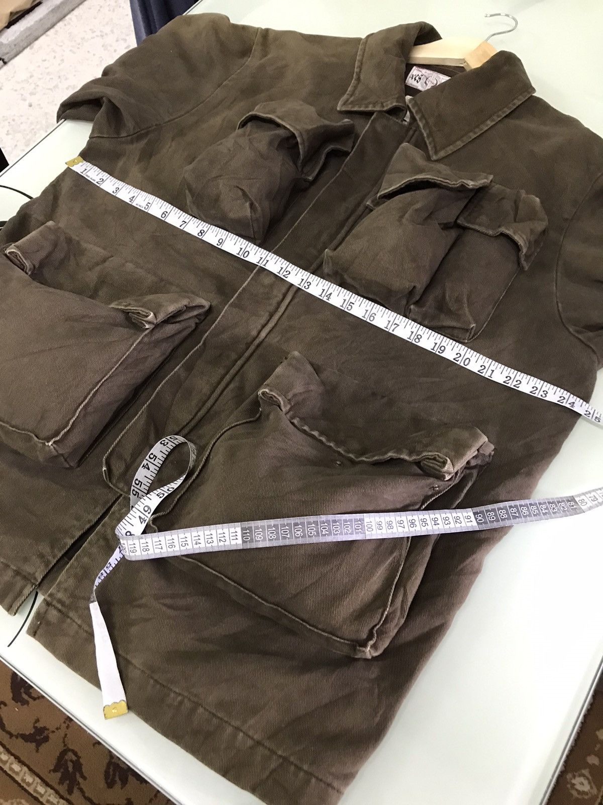 Japanese Brand Rare❗️Xescape Over Sized Denim Multipocket Jacket Size US XL / EU 56 / 4 - 20 Thumbnail