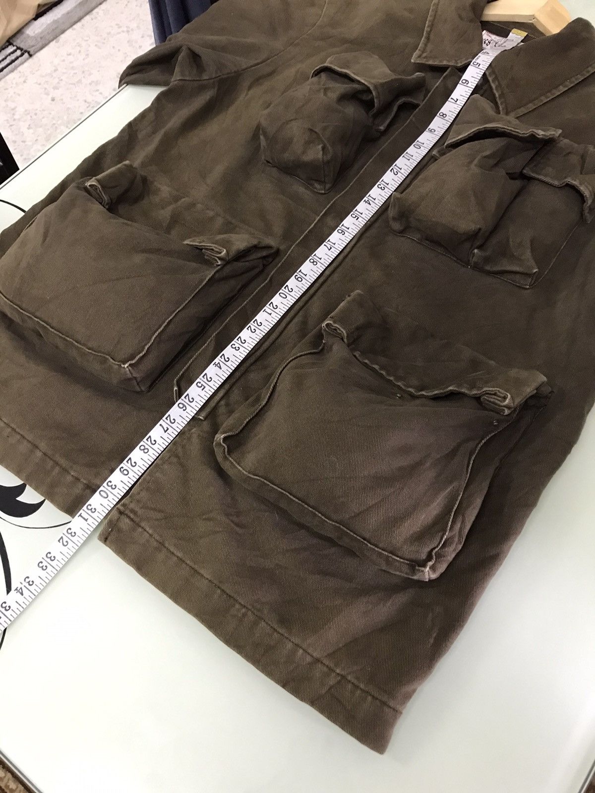 Japanese Brand Rare❗️Xescape Over Sized Denim Multipocket Jacket Size US XL / EU 56 / 4 - 22 Thumbnail