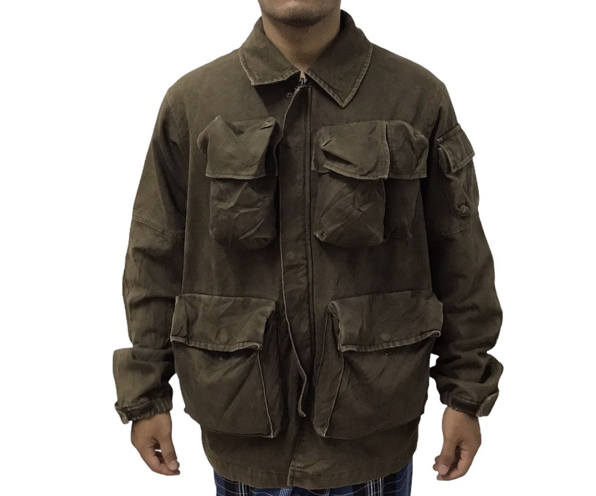 Japanese Brand Rare❗️Xescape Over Sized Denim Multipocket Jacket Size US XL / EU 56 / 4 - 2 Thumbnail