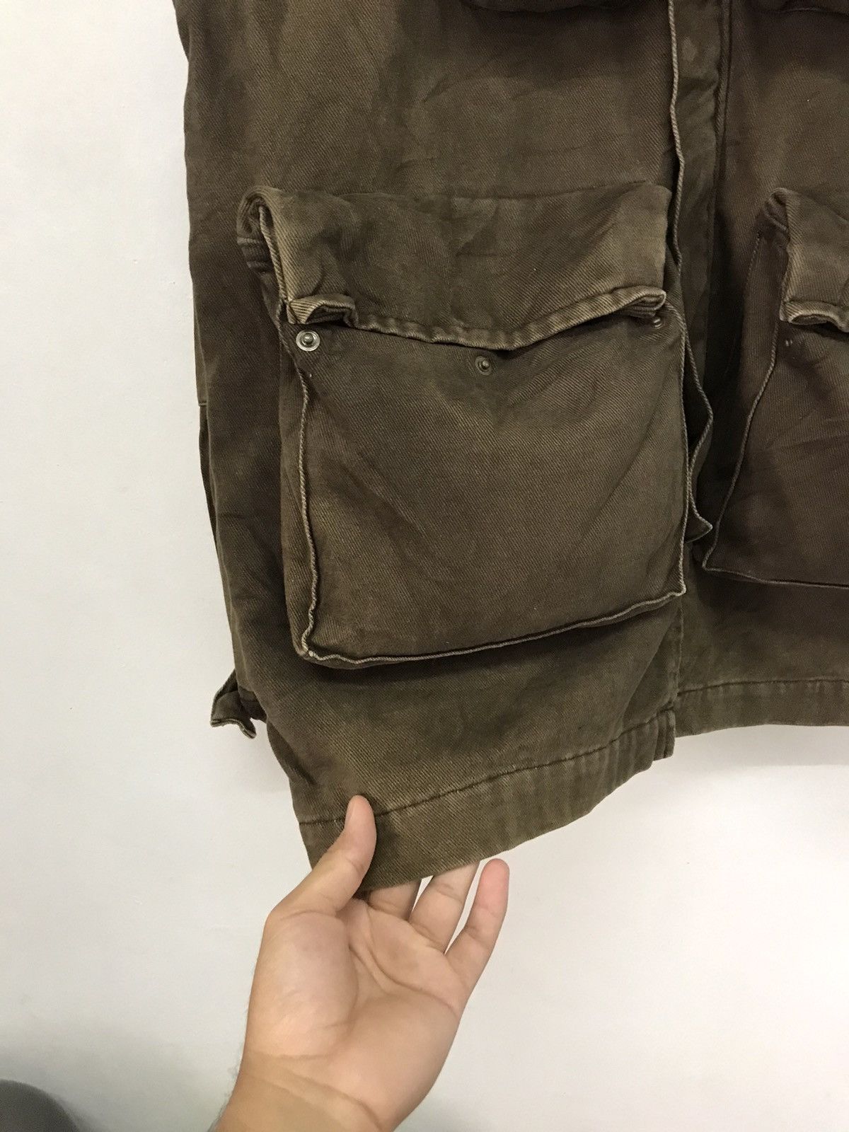 Japanese Brand Rare❗️Xescape Over Sized Denim Multipocket Jacket Size US XL / EU 56 / 4 - 6 Thumbnail