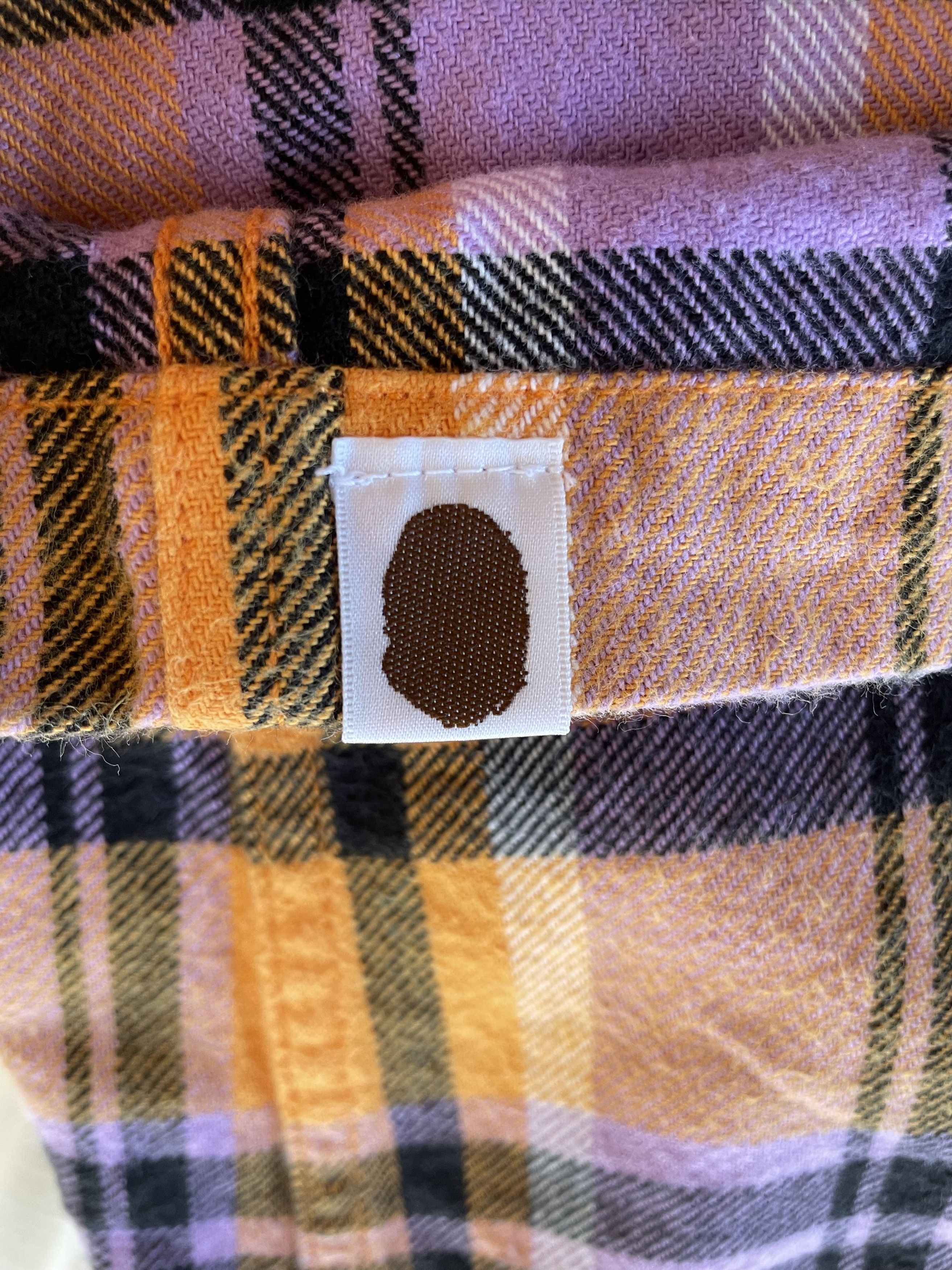 Bape × Nigo × Vintage Bape A Bathing Ape Plaid Shorts Orange / Pink / White Size US 36 / EU 52 - 8 Thumbnail
