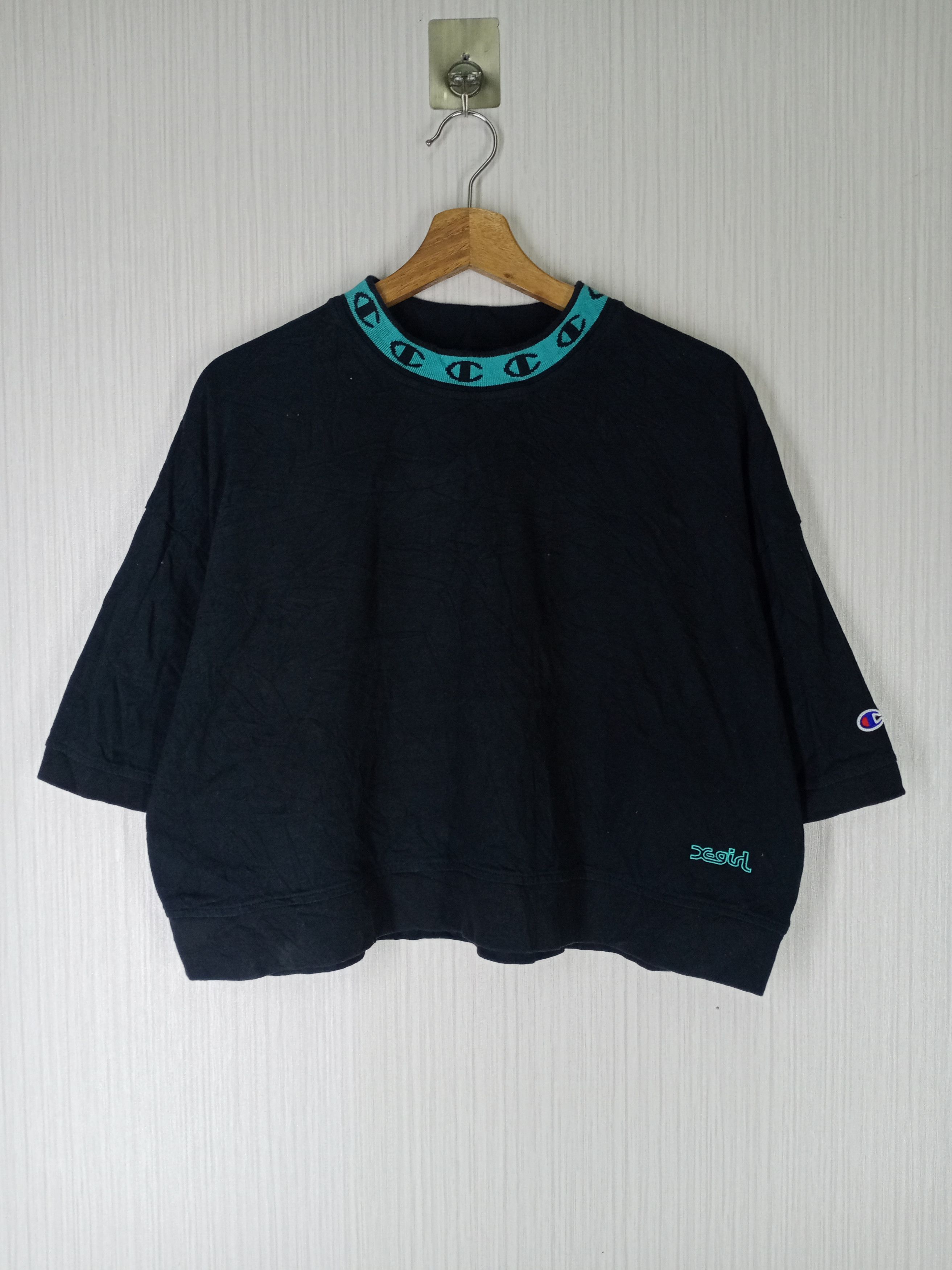 Champion Rare Champion x X-girl Crop Top Tshirt Size US M / EU 48-50 / 2 - 1 Thumbnail