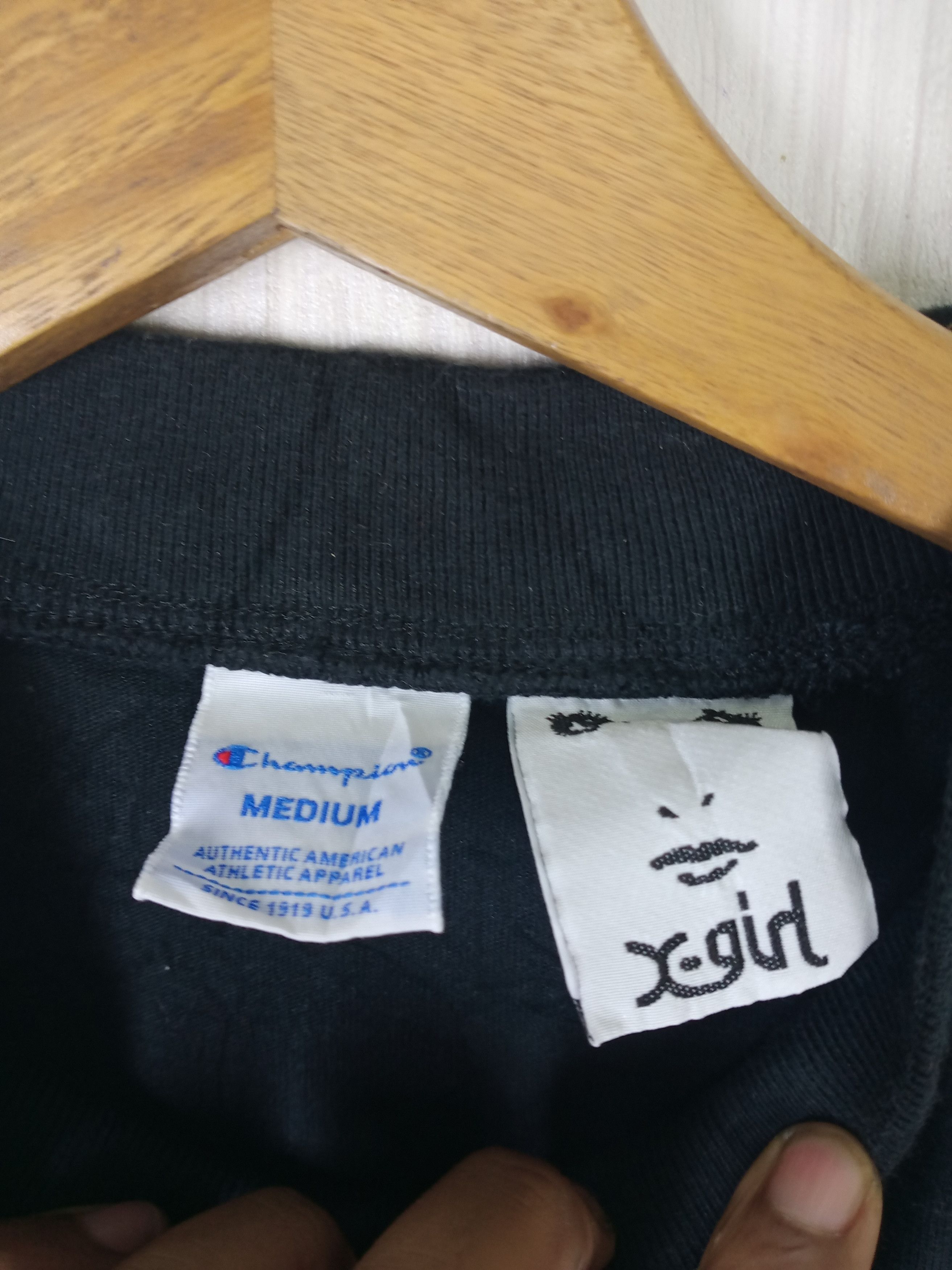 Champion Rare Champion x X-girl Crop Top Tshirt Size US M / EU 48-50 / 2 - 4 Thumbnail