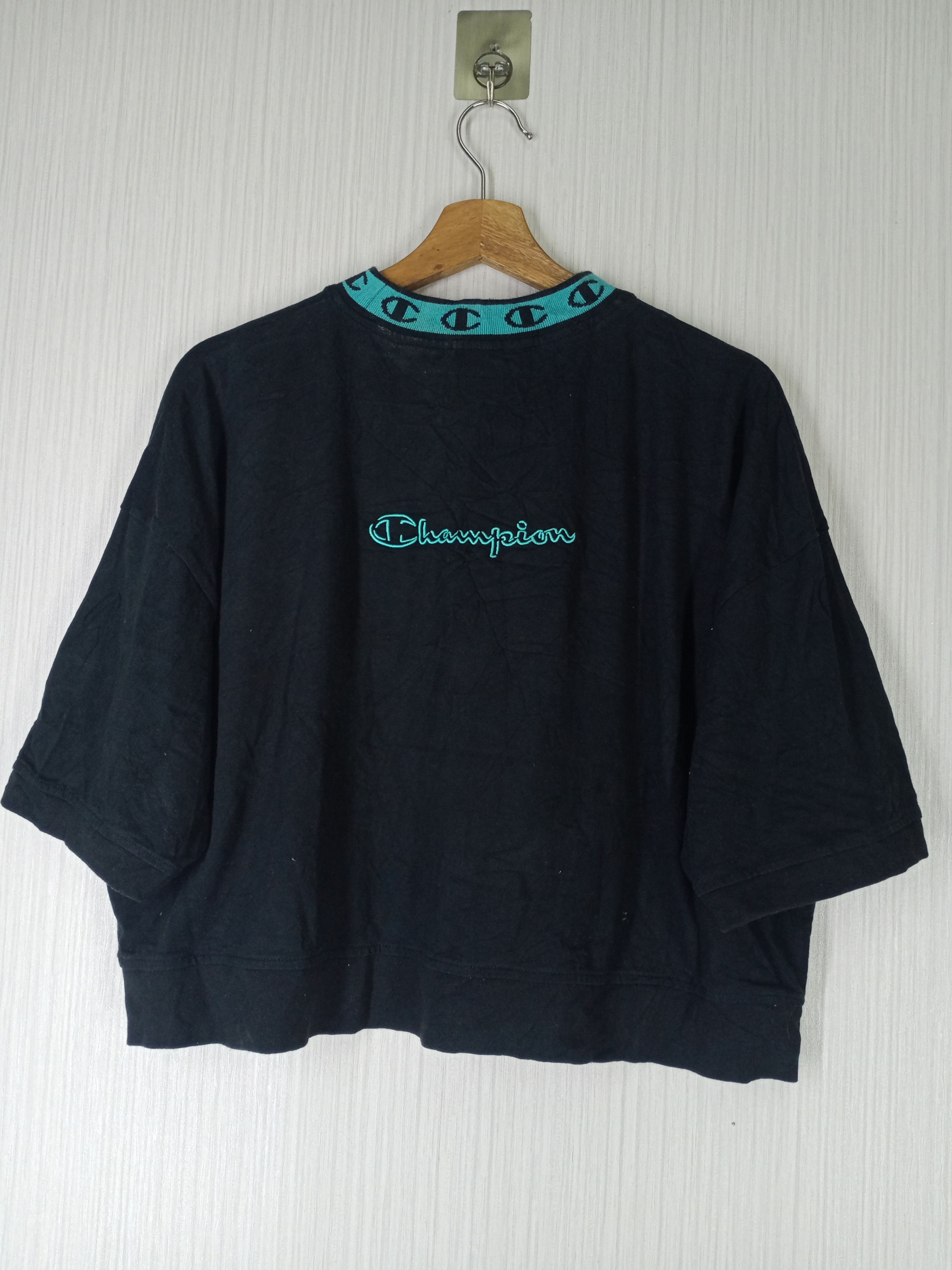 Champion Rare Champion x X-girl Crop Top Tshirt Size US M / EU 48-50 / 2 - 2 Thumbnail