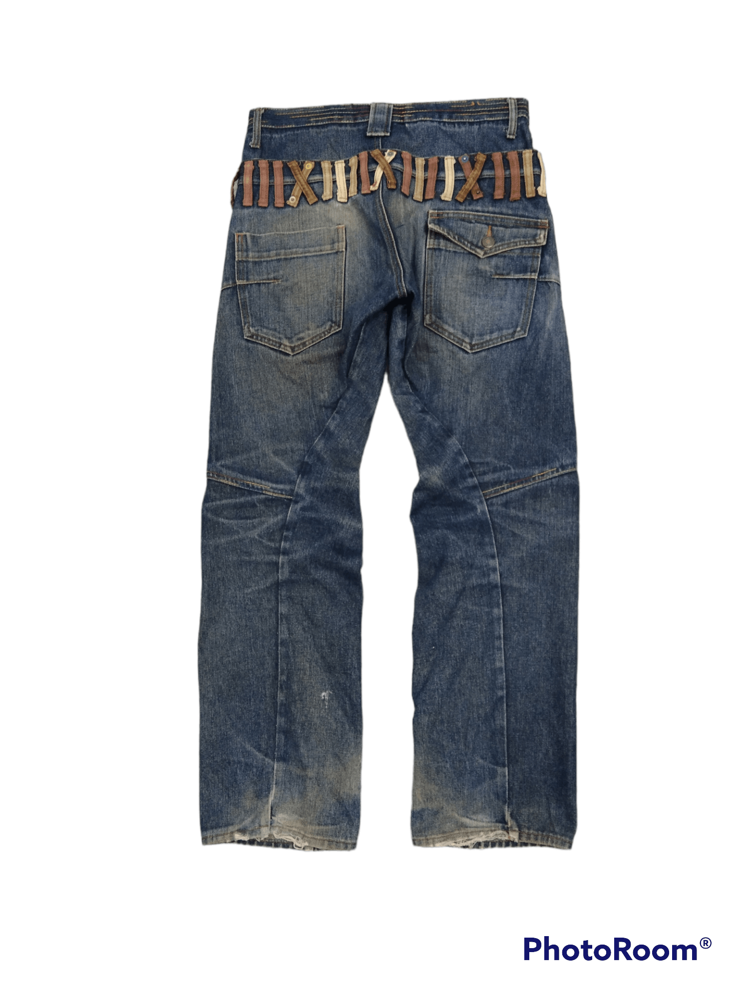 Japanese Brand BREATHMINT🔥DISTRESSED TWIST TACTICAL DOUBLE WAIST Size US 31 - 2 Thumbnail