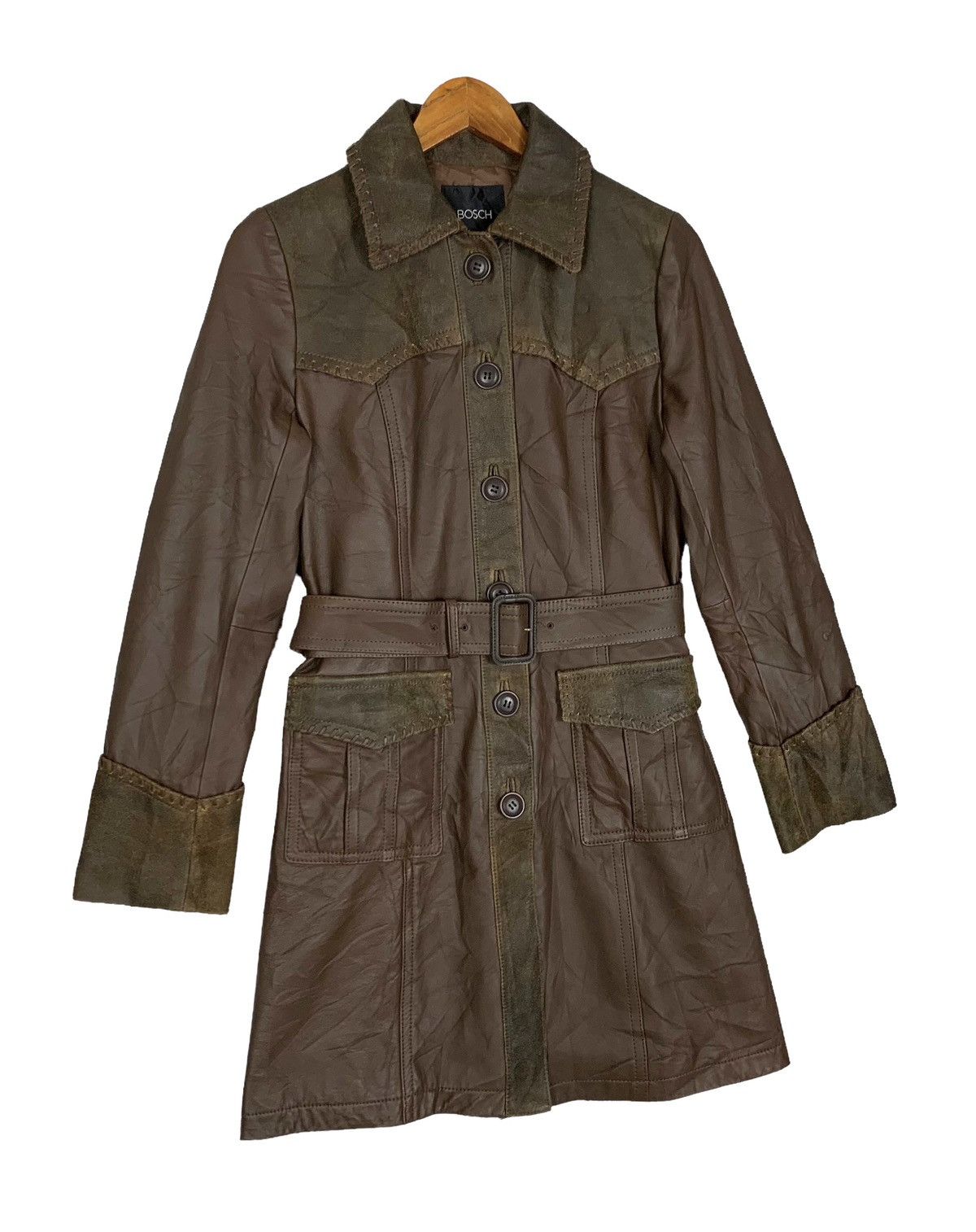Leather Vintage Bosch Women Leather Trench Coat Size 38 Size S / US 4 / IT 40 - 3 Thumbnail