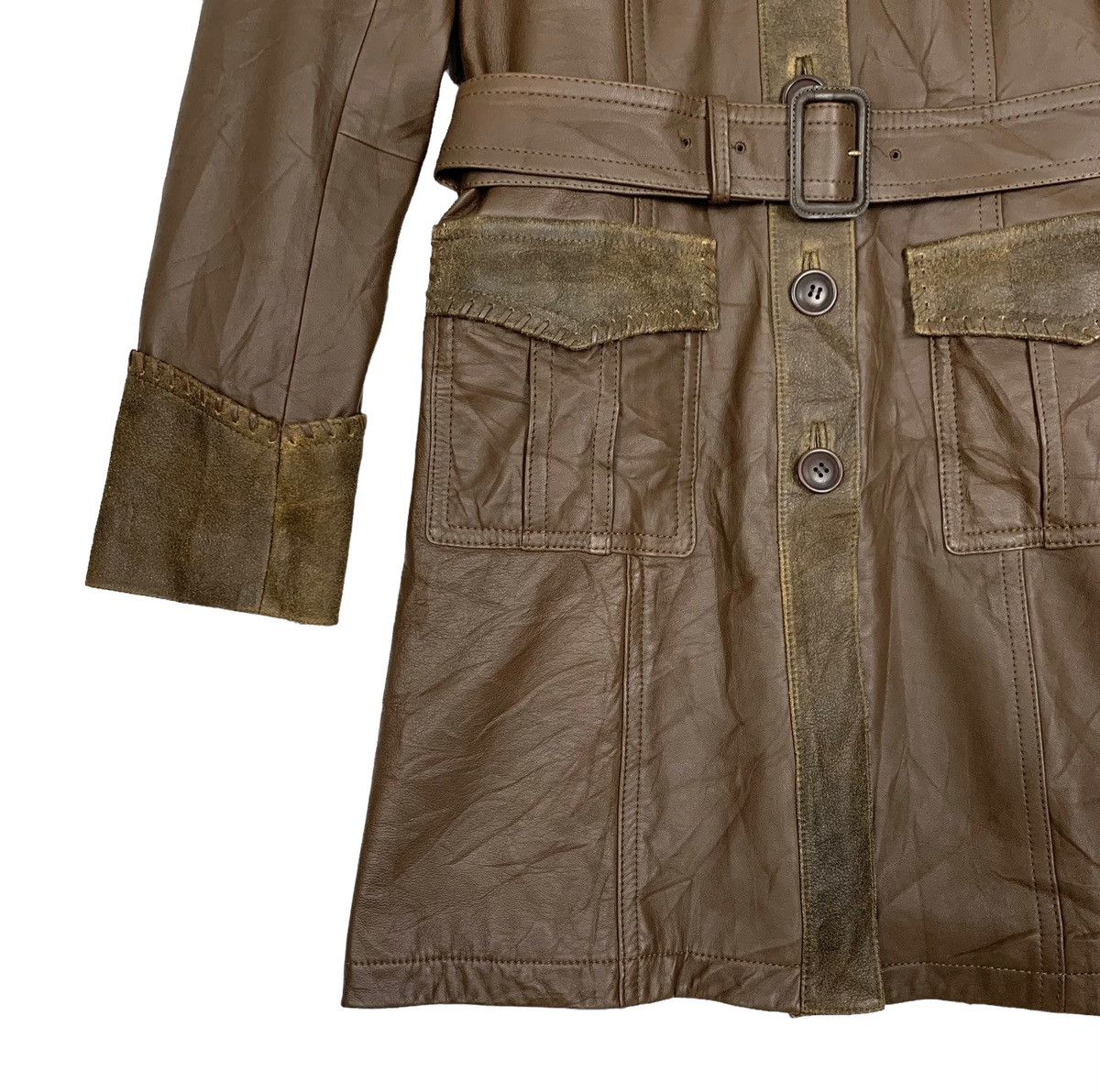 Leather Vintage Bosch Women Leather Trench Coat Size 38 Size S / US 4 / IT 40 - 5 Thumbnail