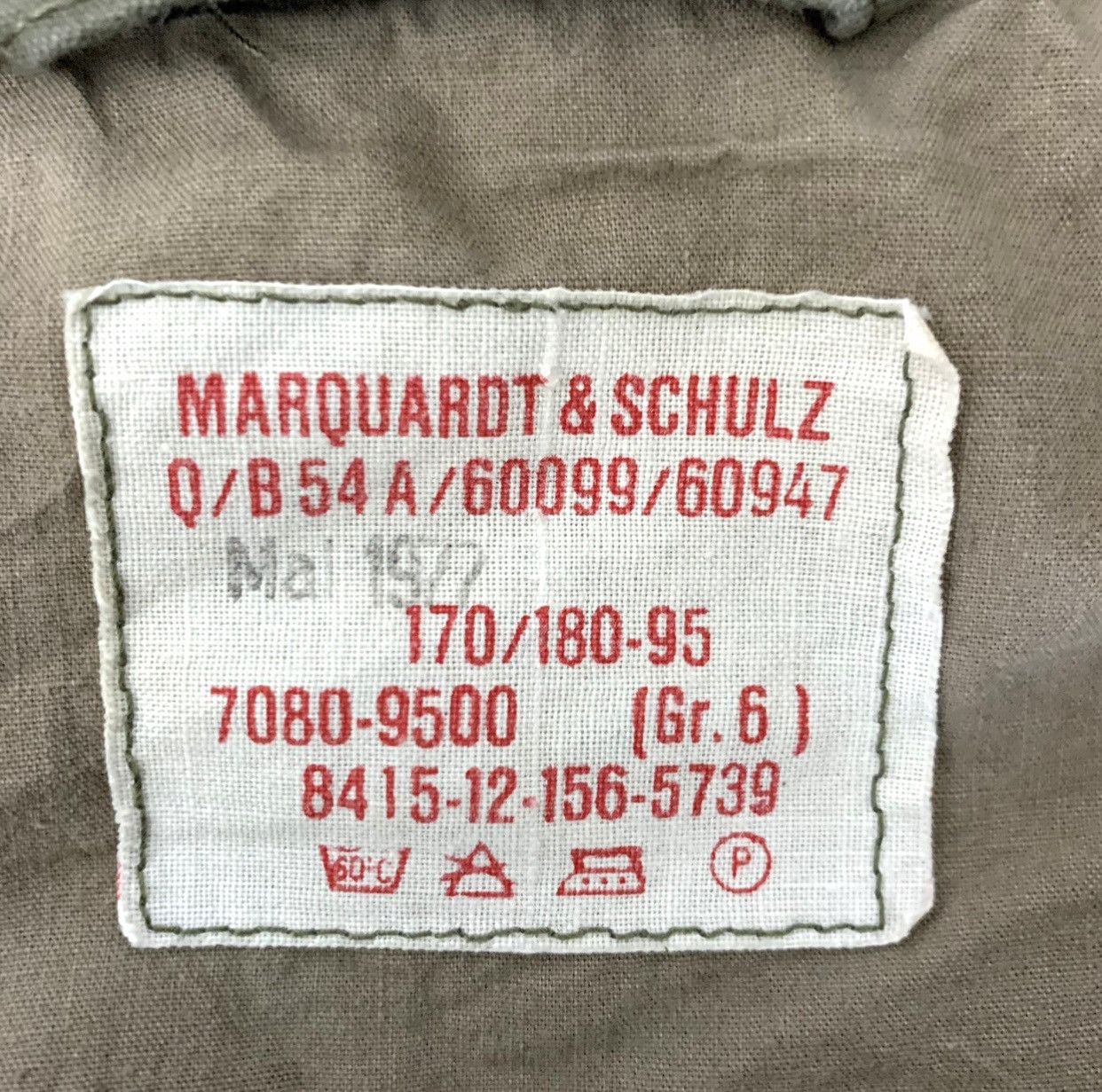 Vintage Vintage 70s Marquardt & Schulz German Military Hoodie Jacket Size US M / EU 48-50 / 2 - 8 Thumbnail