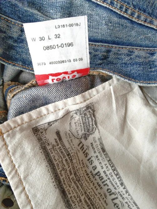 Levi's Vintage Levis 501 Straight Leg Distressed Jeans 31x32 Size US 31 - 8 Thumbnail