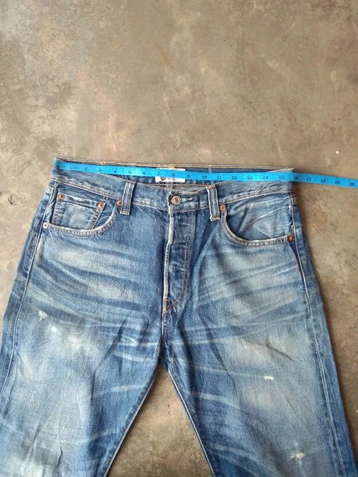 Levi's Vintage Levis 501 Straight Leg Distressed Jeans 31x32 Size US 31 - 6 Thumbnail