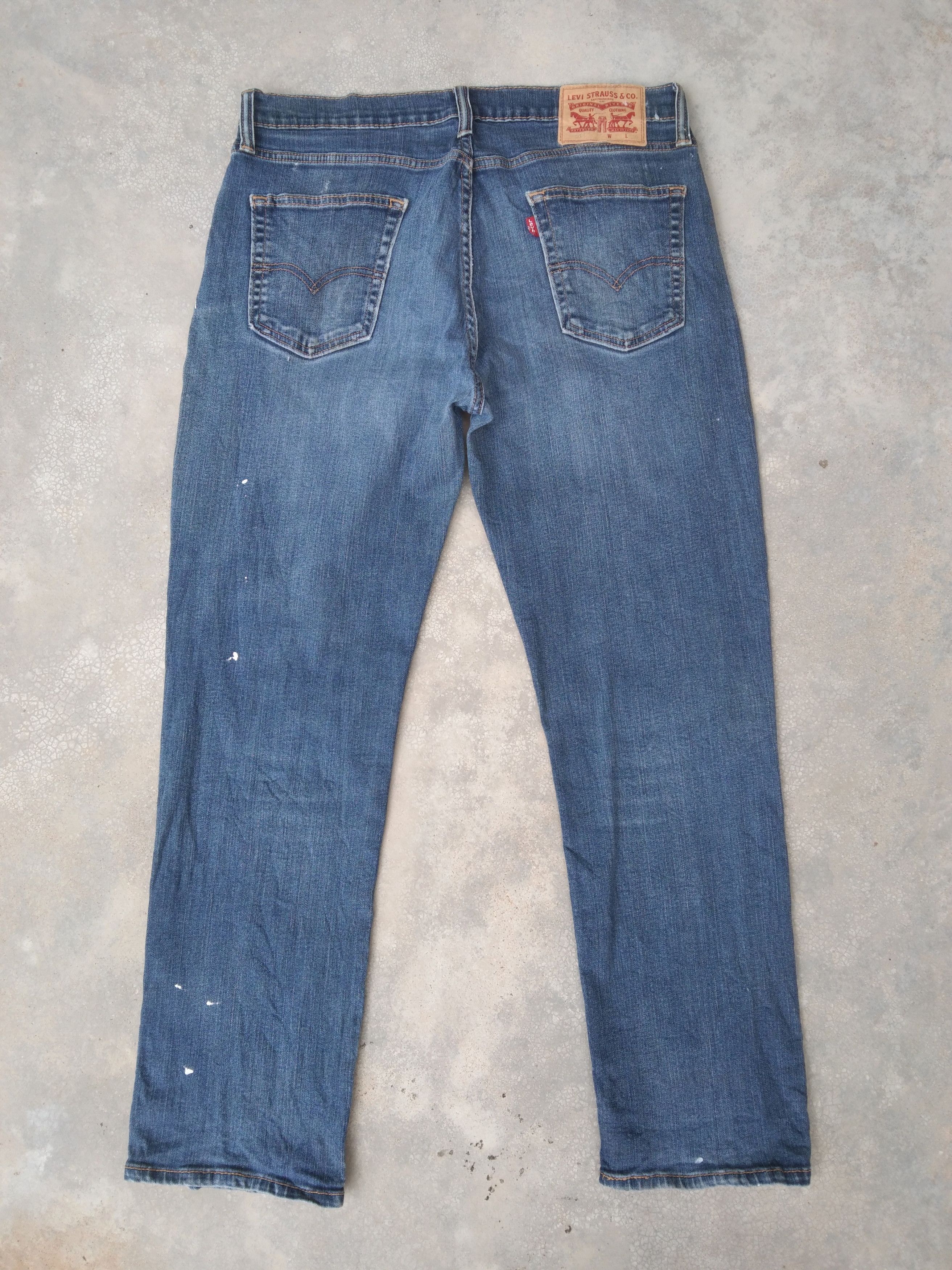 Jean × Levi's × Vintage Vintage Levis Jeans 514 Paint Splatter Distressed Denim Size US 33 - 2 Thumbnail
