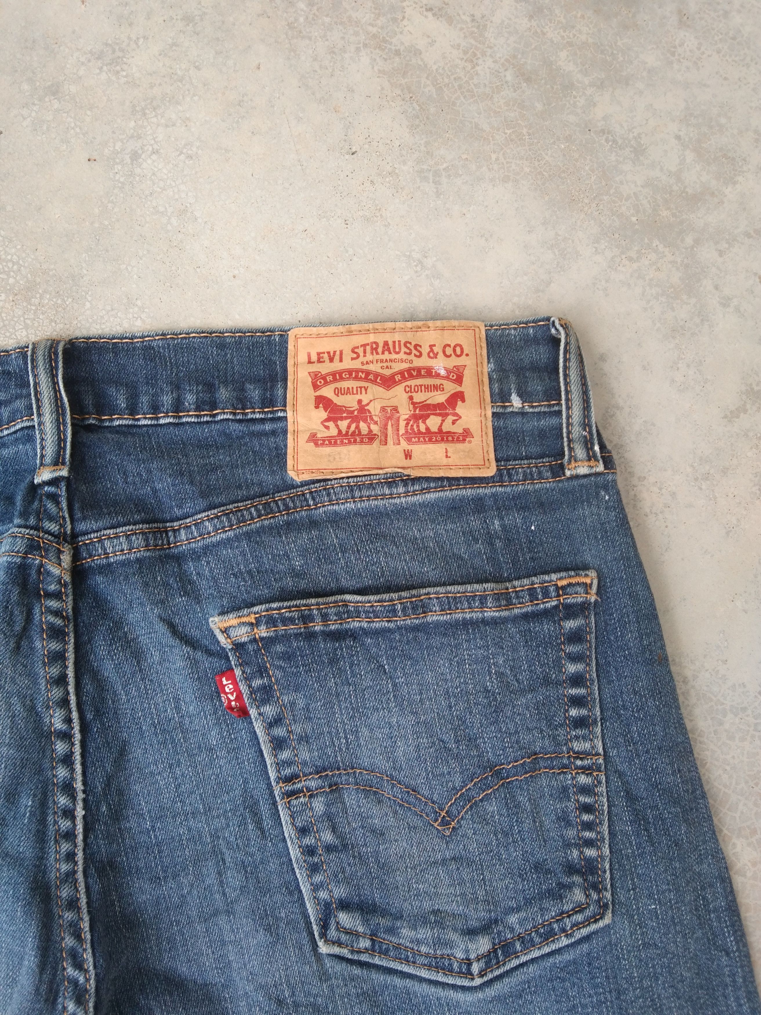 Jean × Levi's × Vintage Vintage Levis Jeans 514 Paint Splatter Distressed Denim Size US 33 - 3 Thumbnail