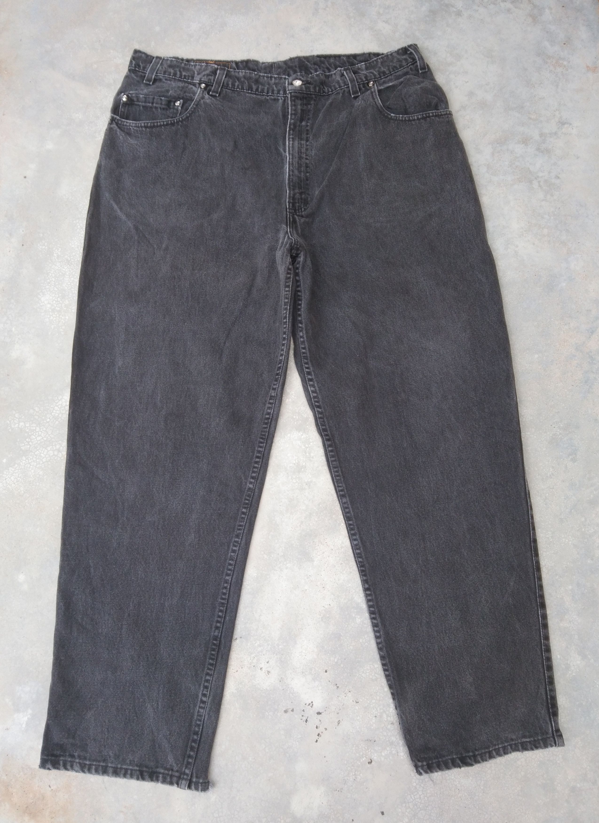 image of Vintage Levi's Jeans 545 Orange Tab Distressed Denim 40X31.5 in Black, Men's
