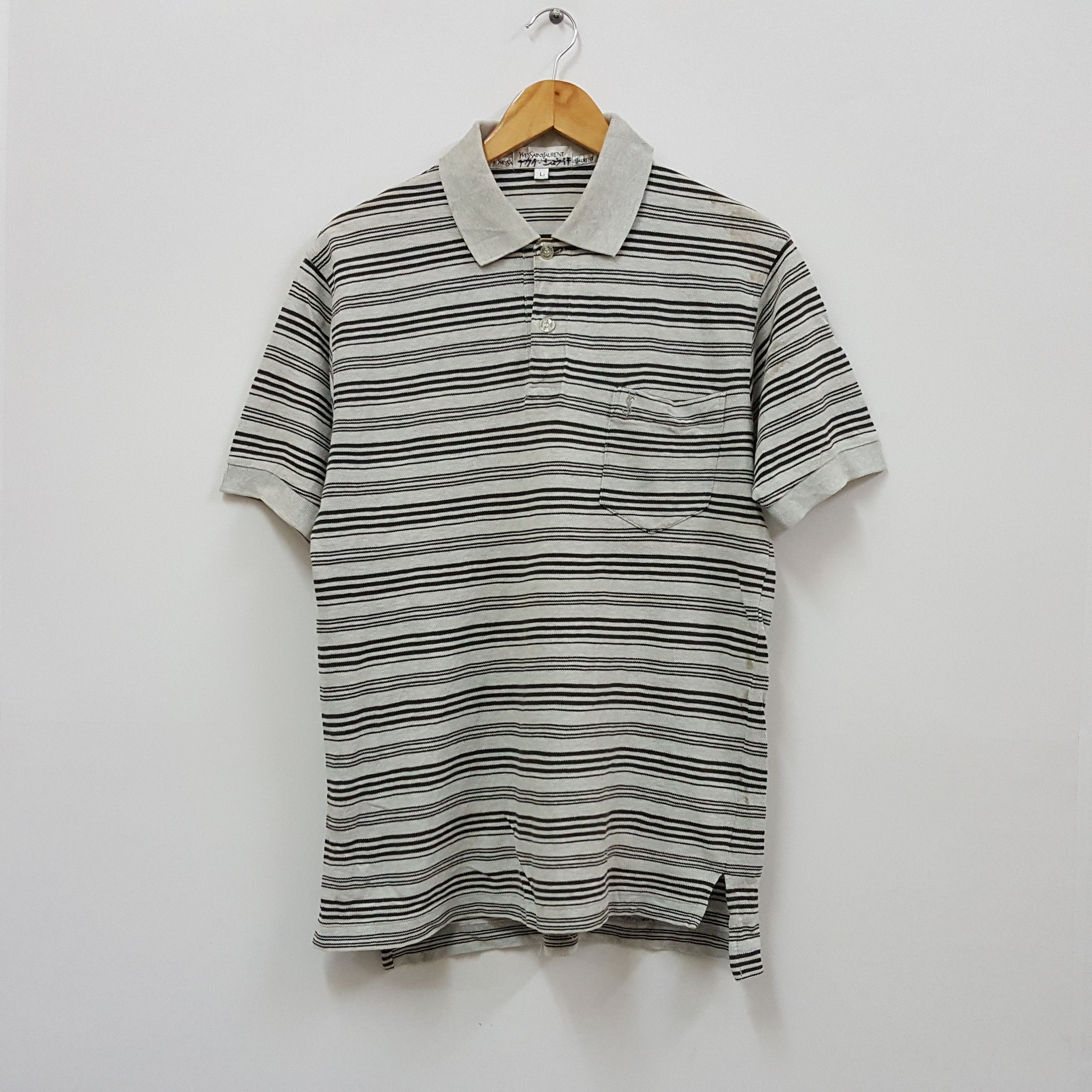 Vintage Yves Saint Laurent stripe design shirt