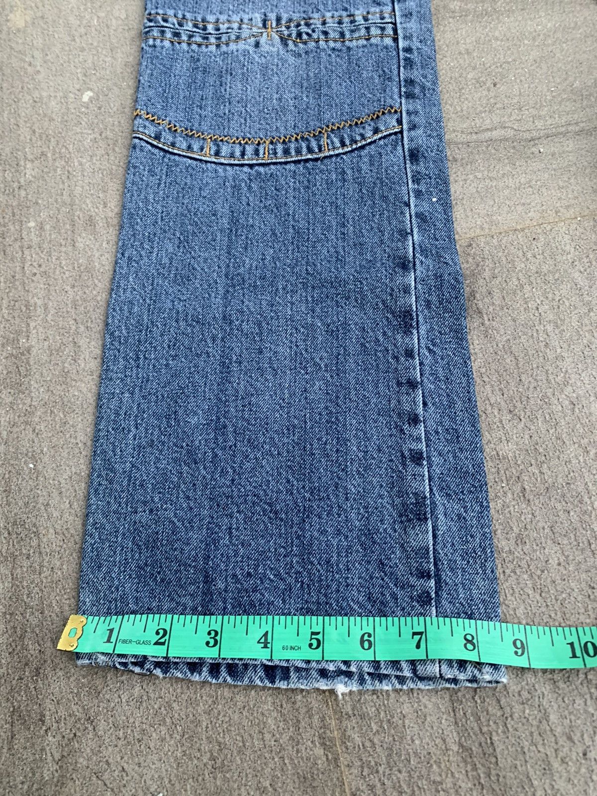Japanese Brand FZYM Denim Cargo Pants Size US 29 - 5 Thumbnail
