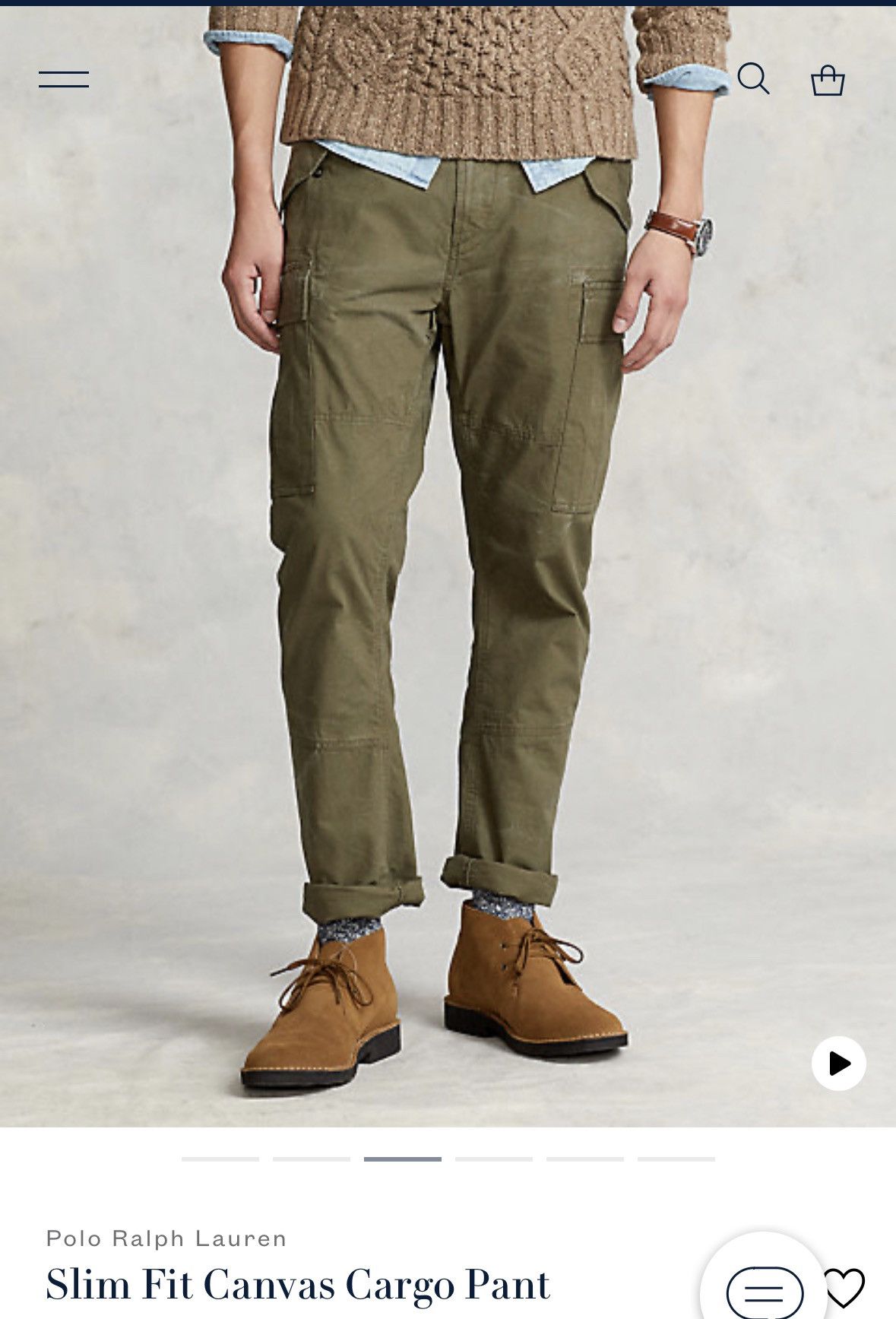 Polo Ralph Lauren *LAST DROP* Polo Ralph Lauren Canvas Cargo Pants 