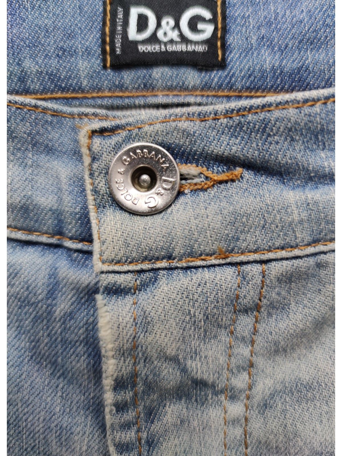 Dolce & Gabbana × Vintage Vintage D&G Sequin Limited Edition Japan Denim Pants Size US 26 / EU 42 - 8 Thumbnail