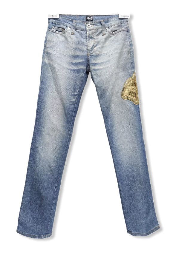 Dolce & Gabbana × Vintage Vintage D&G Sequin Limited Edition Japan Denim Pants Size US 26 / EU 42 - 4 Thumbnail