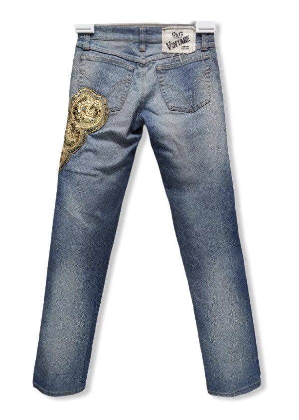 Dolce & Gabbana × Vintage Vintage D&G Sequin Limited Edition Japan Denim Pants Size US 26 / EU 42 - 5 Thumbnail