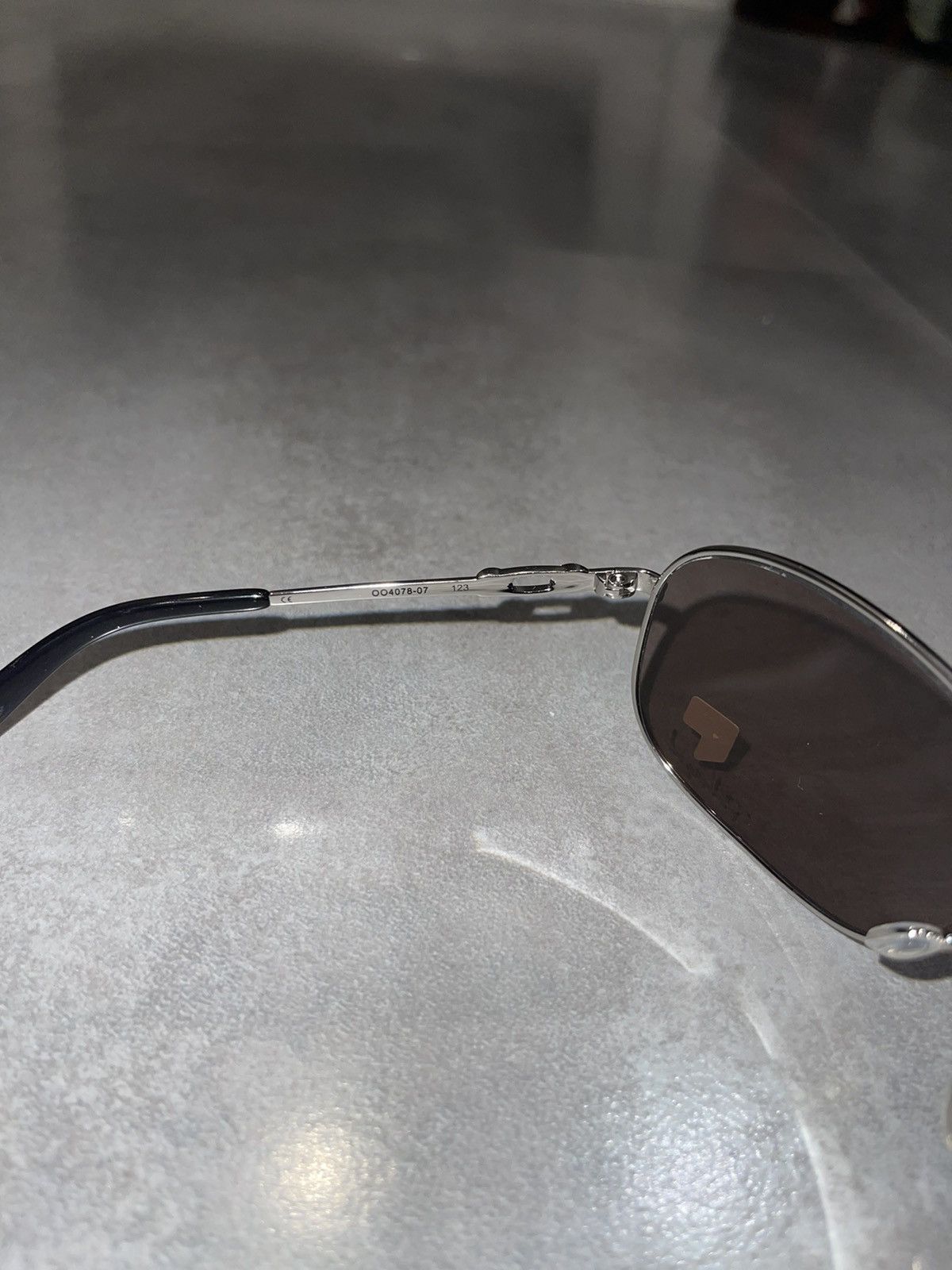 Oakley Oakley OO4078-07 "Coffected" Silver Black Shield Sunglasses Size ONE SIZE - 13 Thumbnail