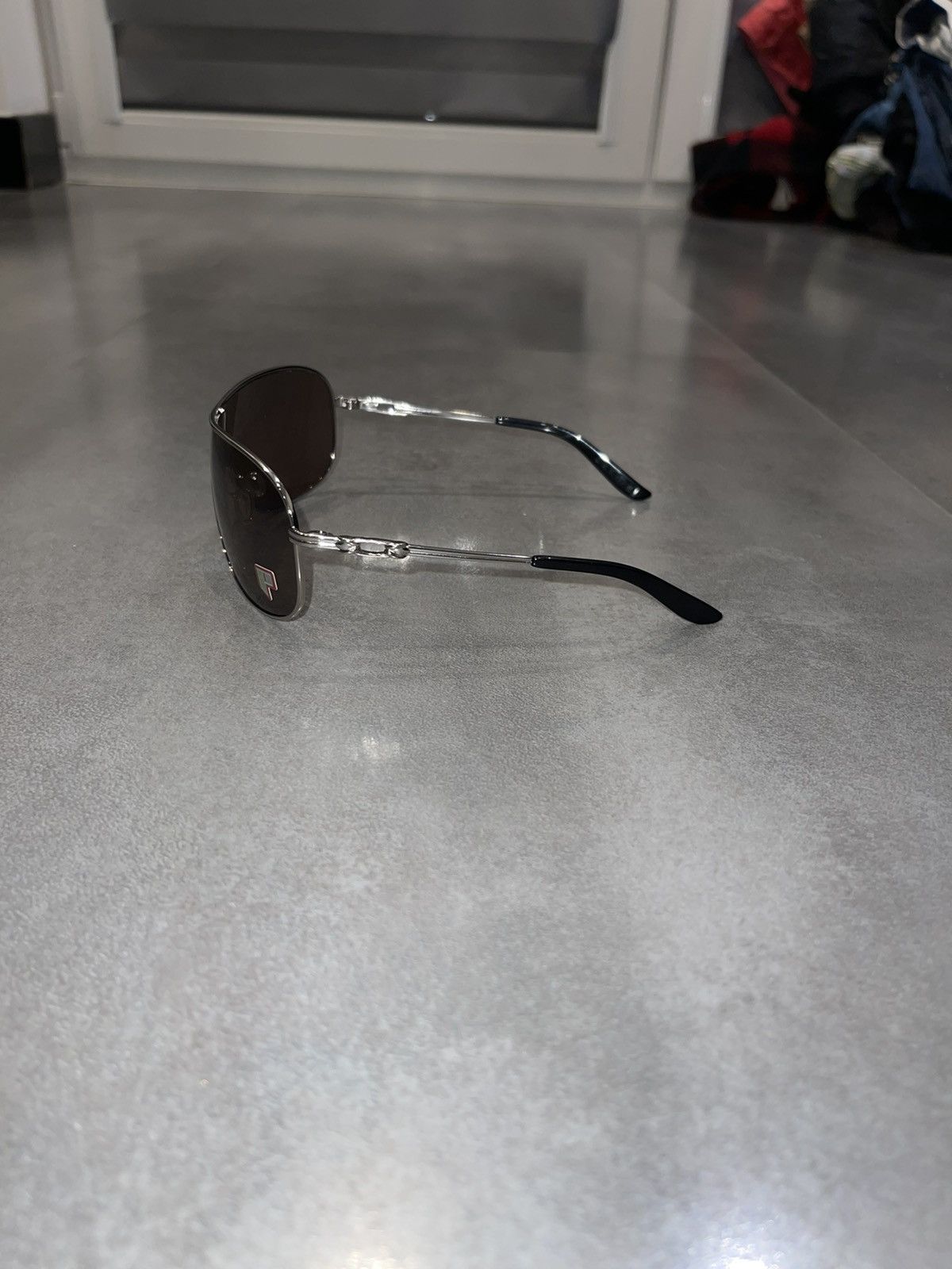 Oakley Oakley OO4078-07 "Coffected" Silver Black Shield Sunglasses Size ONE SIZE - 5 Thumbnail