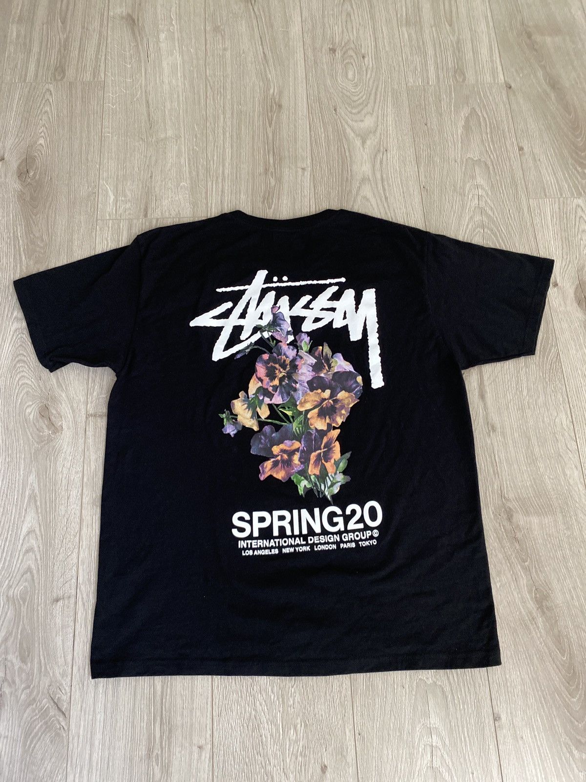 ★関税込★Stussy★Stussy Bouquet T-Shirt Black★ Stussy Stussy Spring 20 Bouquet Tee | Grailed