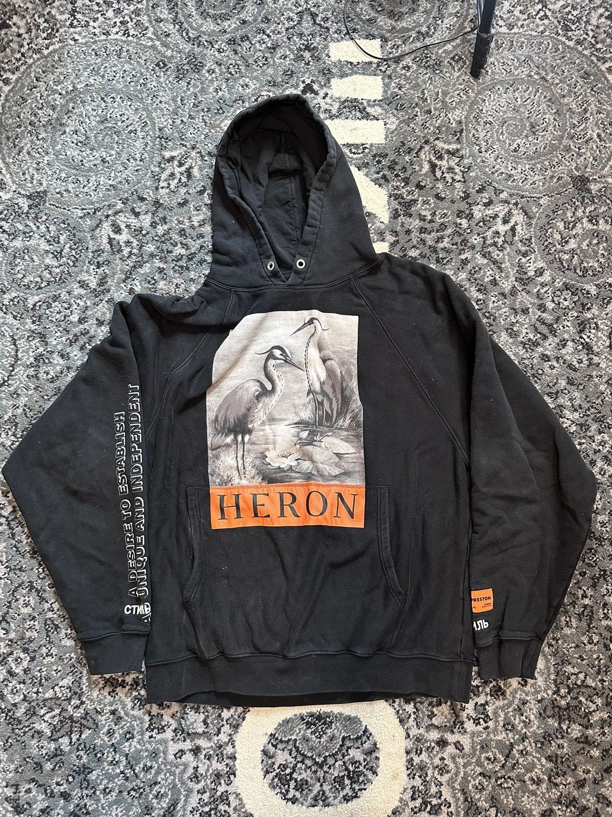 Heron Preston Heron preston Swan hoodie Grailed