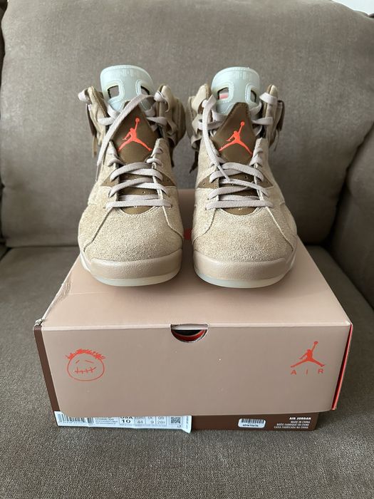 travis scott air jordan 6 retro british khaki