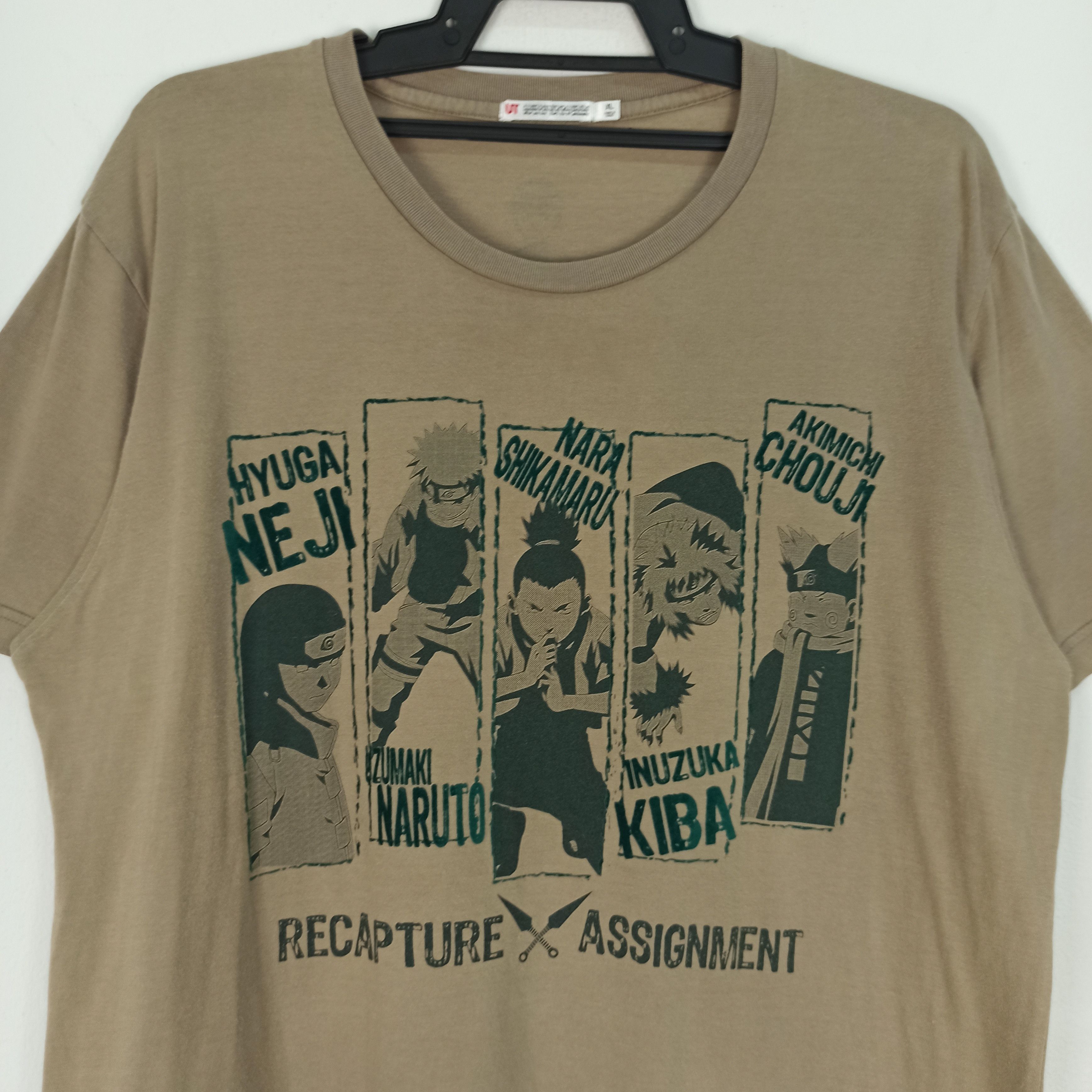 Anime Rare Naruto " Recapture Assignment " Promo Movie Tshirt Size US XL / EU 56 / 4 - 2 Thumbnail