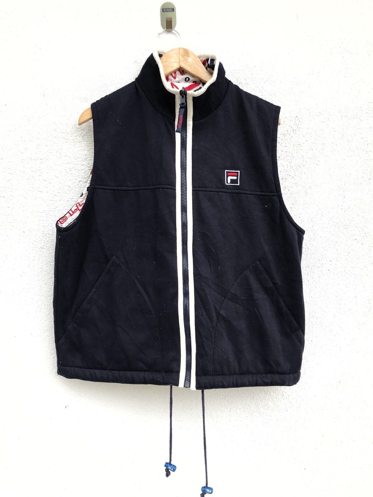 Fila Fila Sleeveless Zipper Jacket Big Log Fullprinted Size US L / EU 52-54 / 3 - 11 Thumbnail