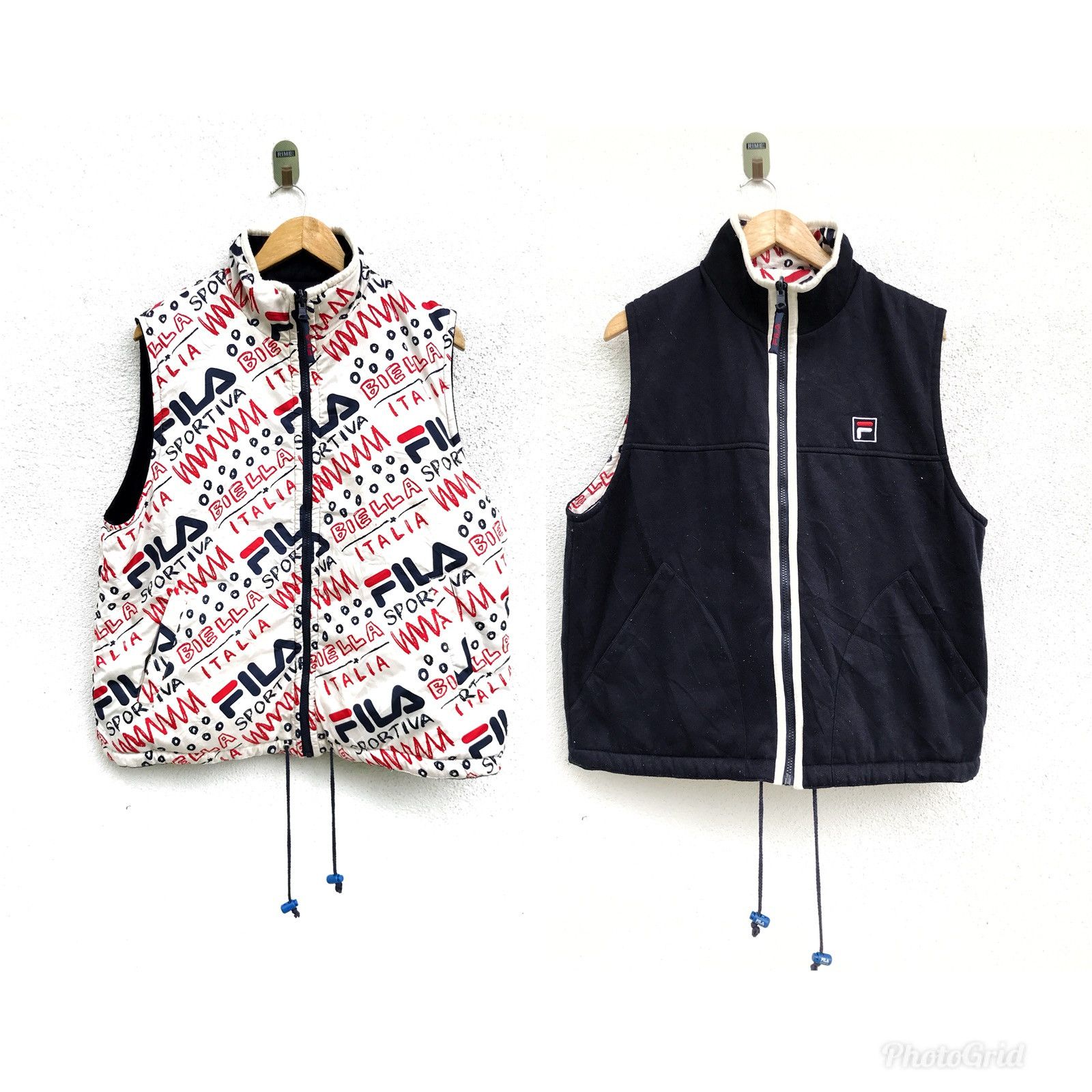 Fila Fila Sleeveless Zipper Jacket Big Log Fullprinted Size US L / EU 52-54 / 3 - 2 Thumbnail