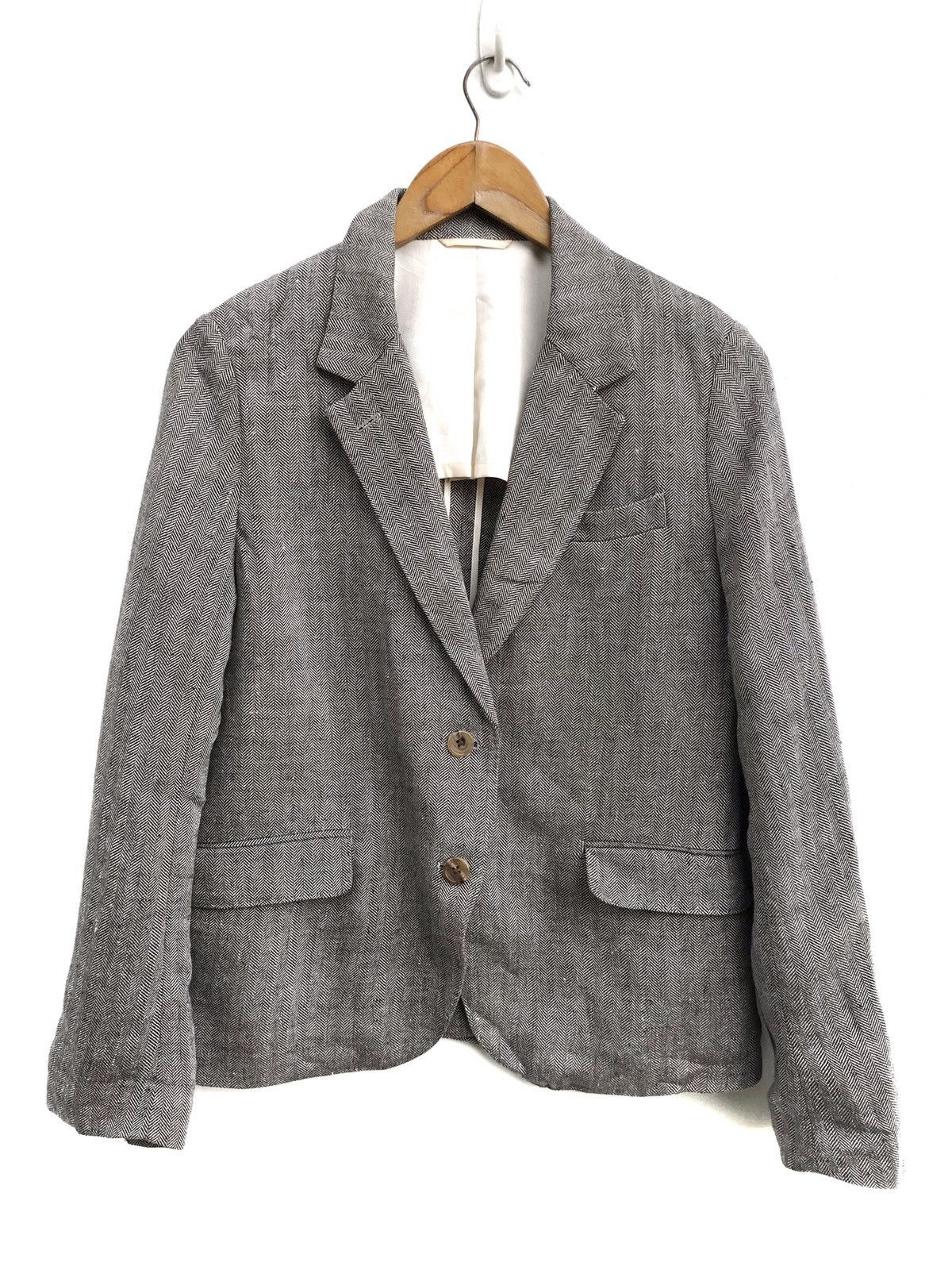Margaret Howell Margaret Howell Herringbone Cotton Twill Coat Jacket Size US S / EU 44-46 / 1 - 1 Thumbnail