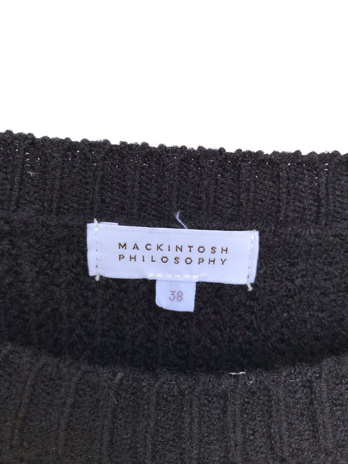 Mackintosh Vintage Mackintosh Philosophy Black Hand Knit Sweatshirt Size US S / EU 44-46 / 1 - 5 Thumbnail