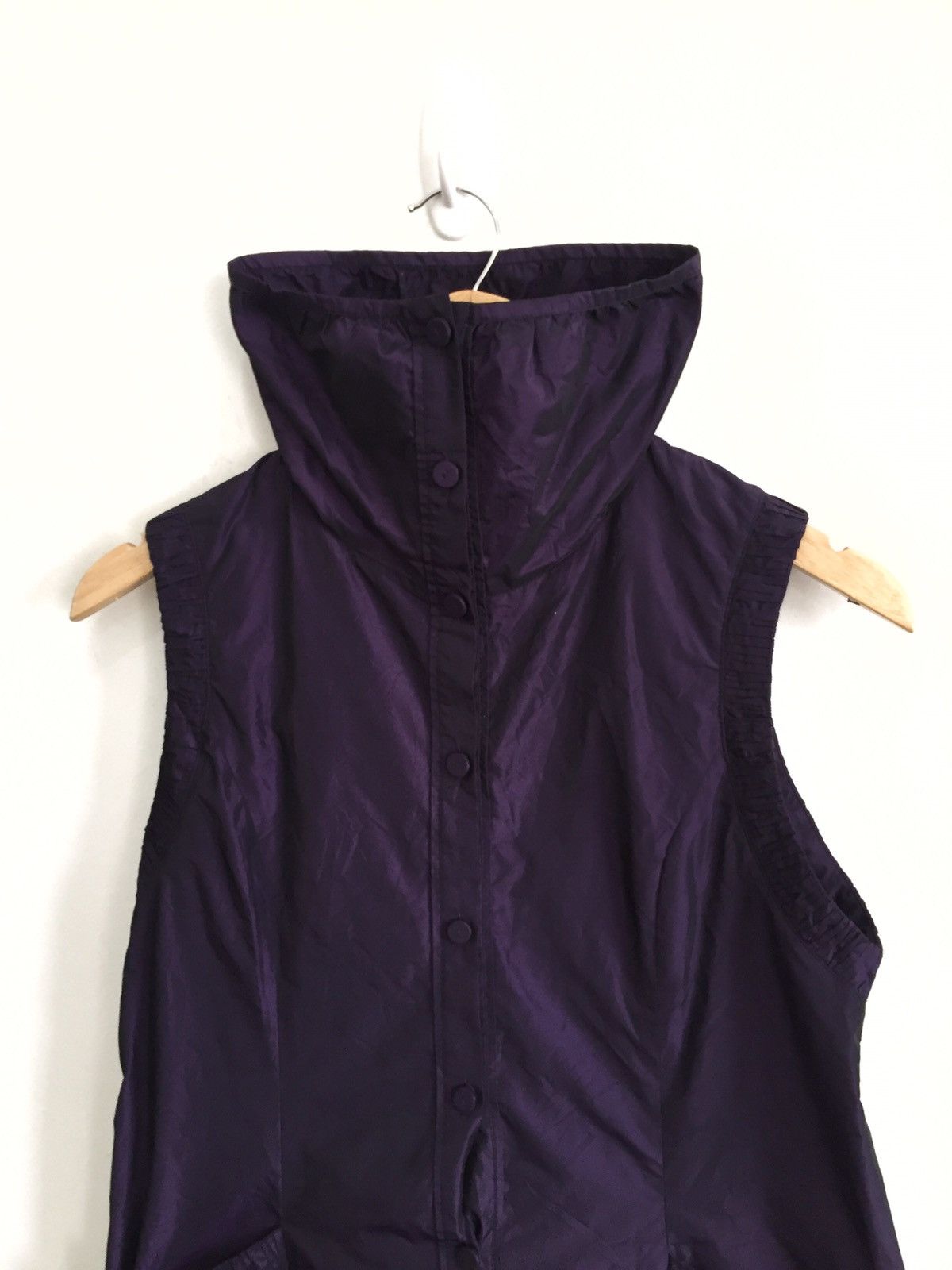 Japanese Brand Vintage Hiroko Koshino Long Neck Coat Jacket Size US S / EU 44-46 / 1 - 2 Thumbnail