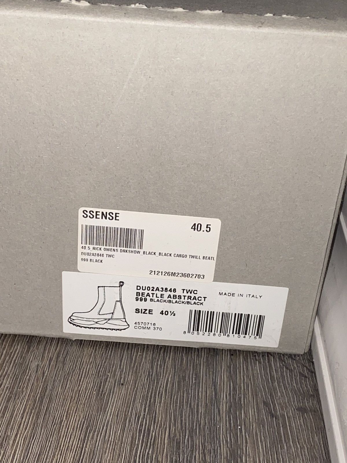Rick Owens RICK OWENS DRKSHDW Black Abstract Beetle Boots Size US 7.5 / EU 40-41 - 9 Thumbnail