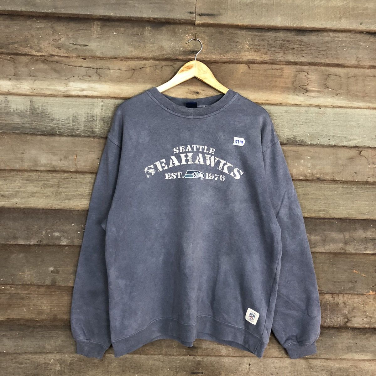 NFL Seattle Seahawks Grey Sweatshirt #5718 Size US L / EU 52-54 / 3 - 3 Thumbnail